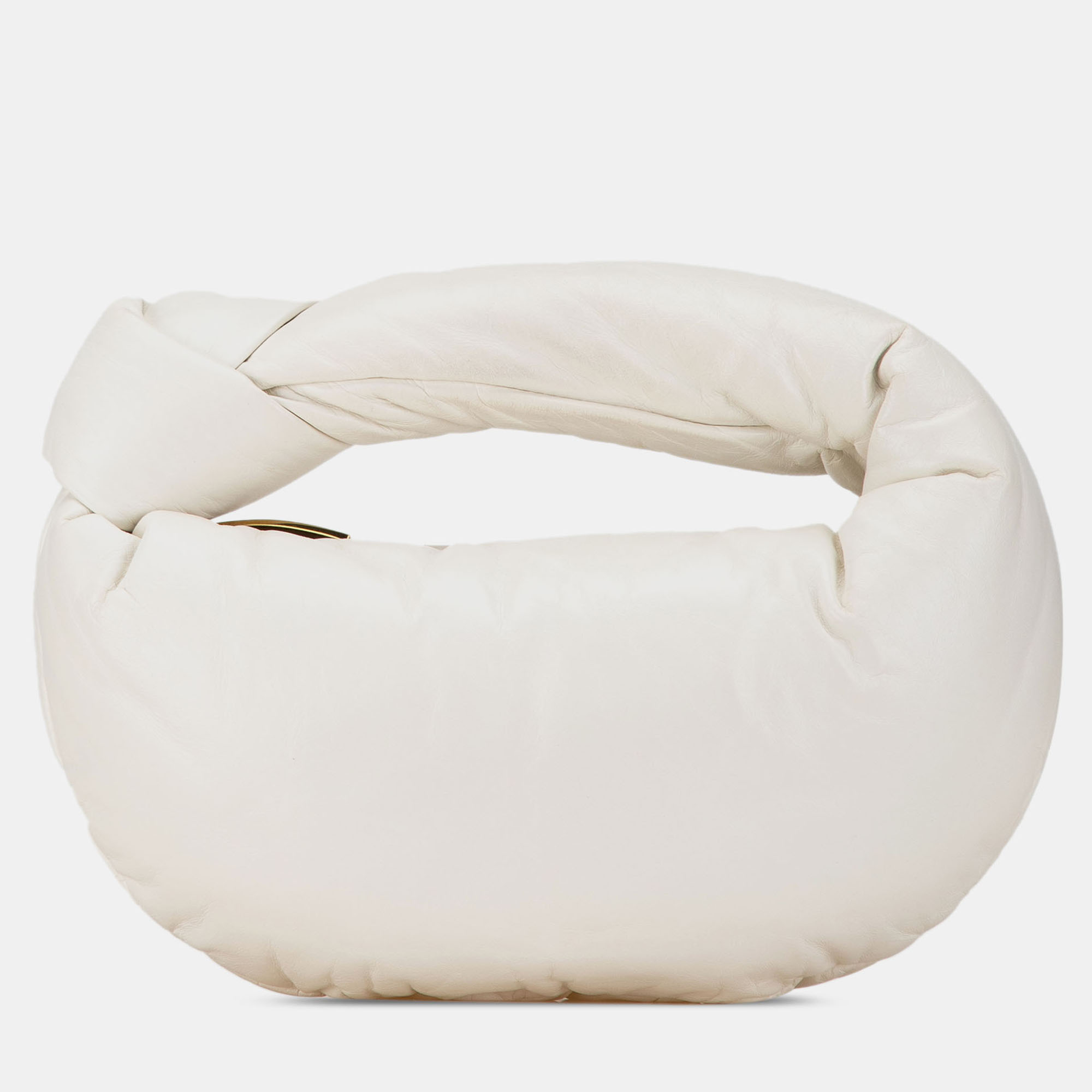 

Bottega Veneta White Mini Nappa Puffy Jodie