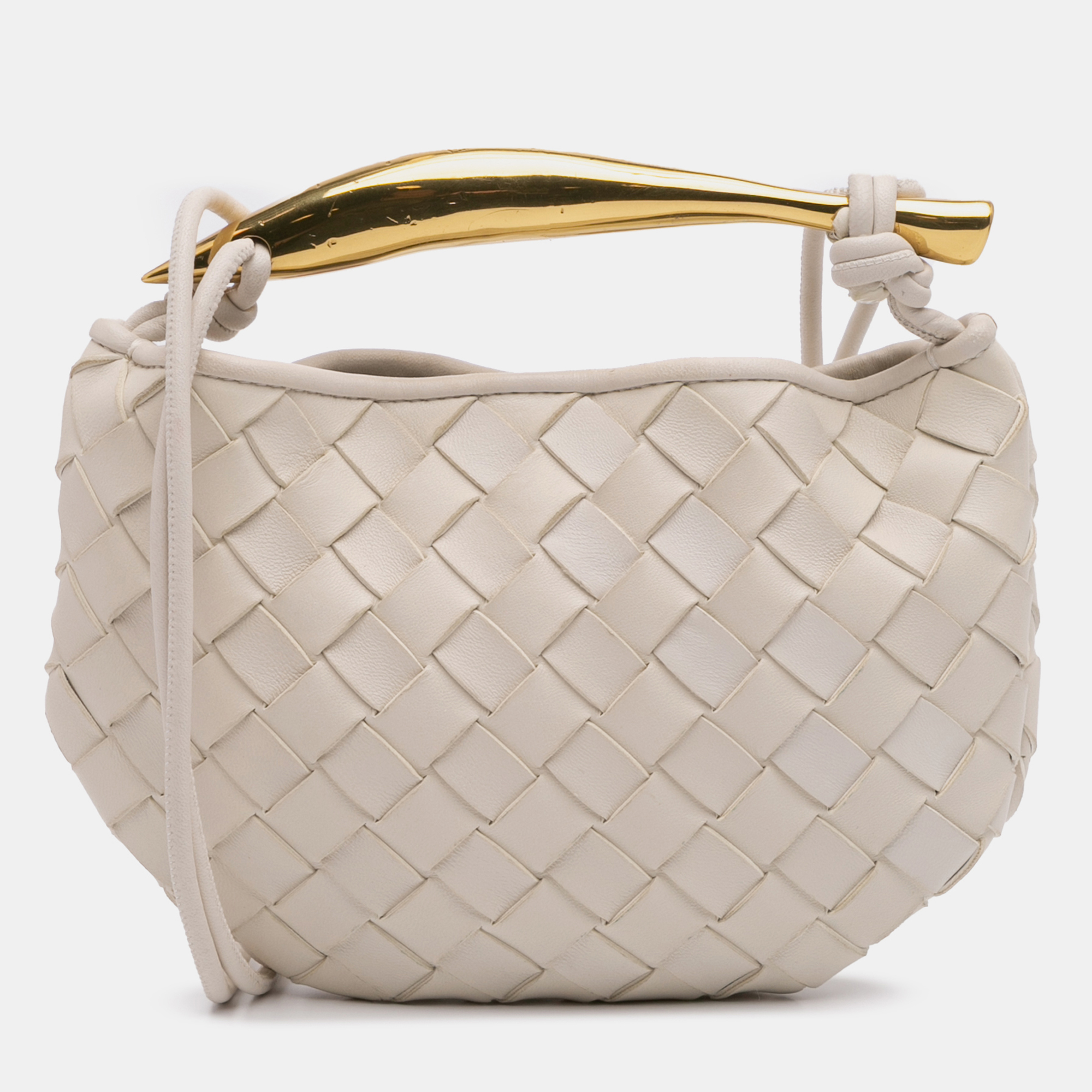 

Bottega Veneta White Mini Nappa Intrecciato Sardine