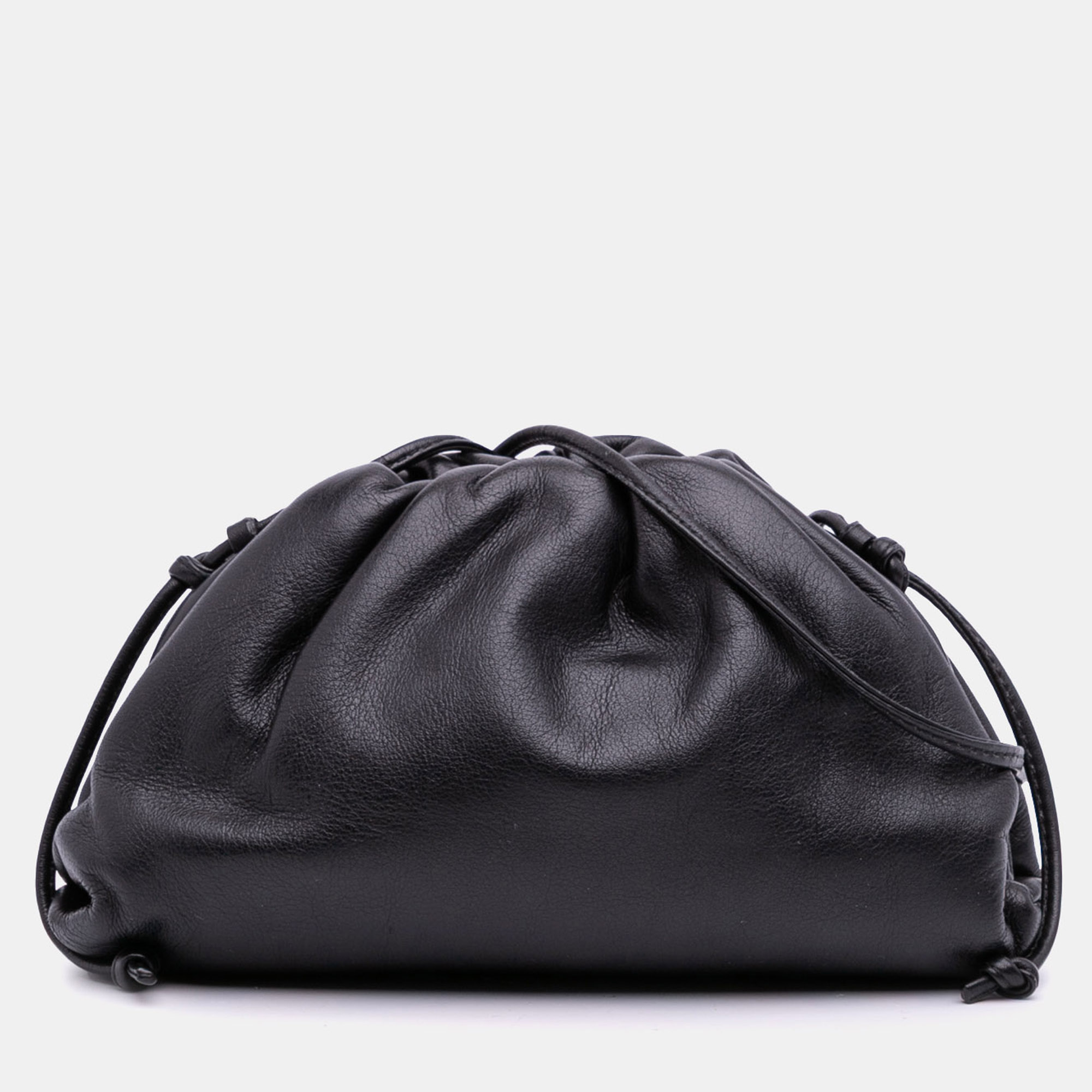 

Bottega Veneta Black Lambskin The Mini Pouch