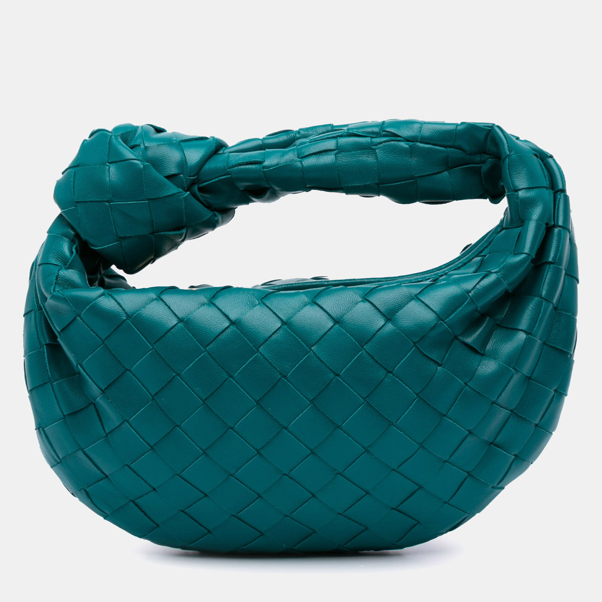 

Bottega Veneta Blue Mini Nappa Intrecciato Jodie