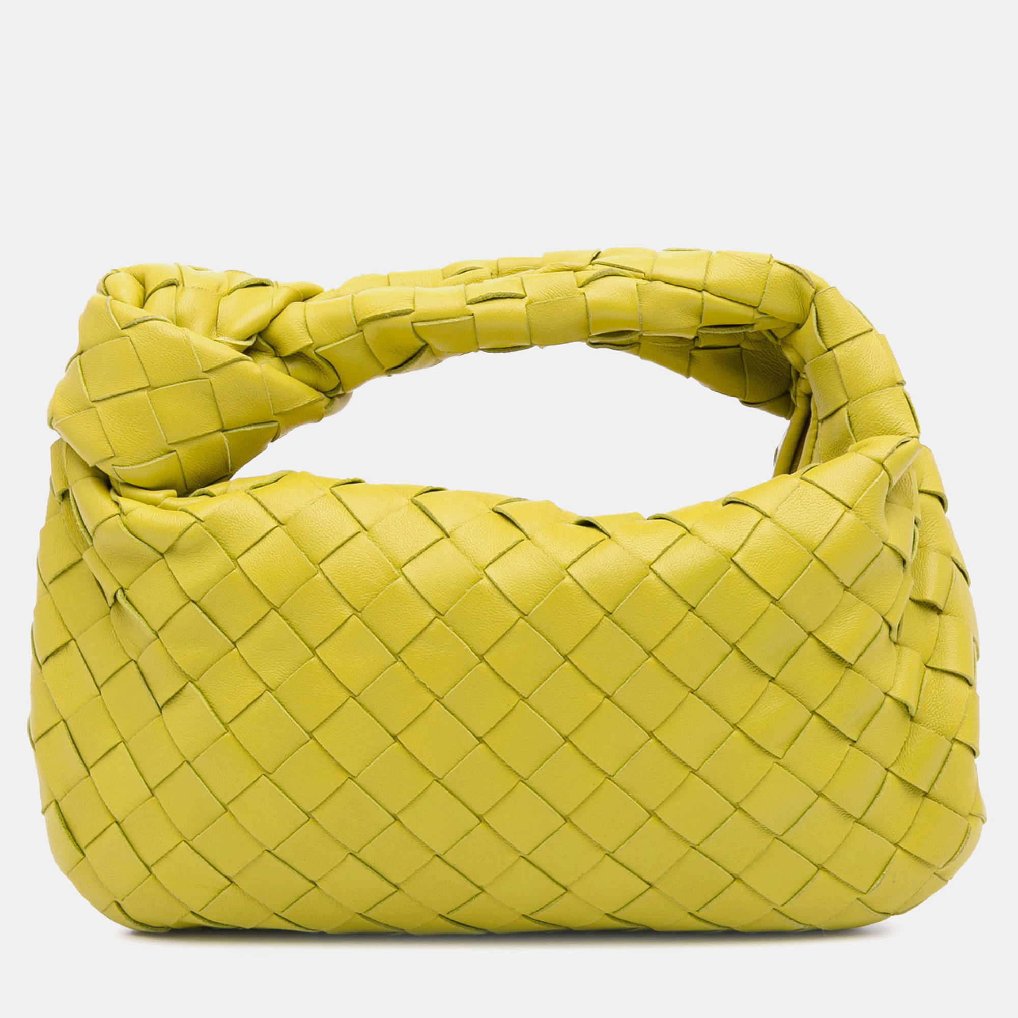 

Bottega Veneta Yellow Mini Nappa Intrecciato Jodie