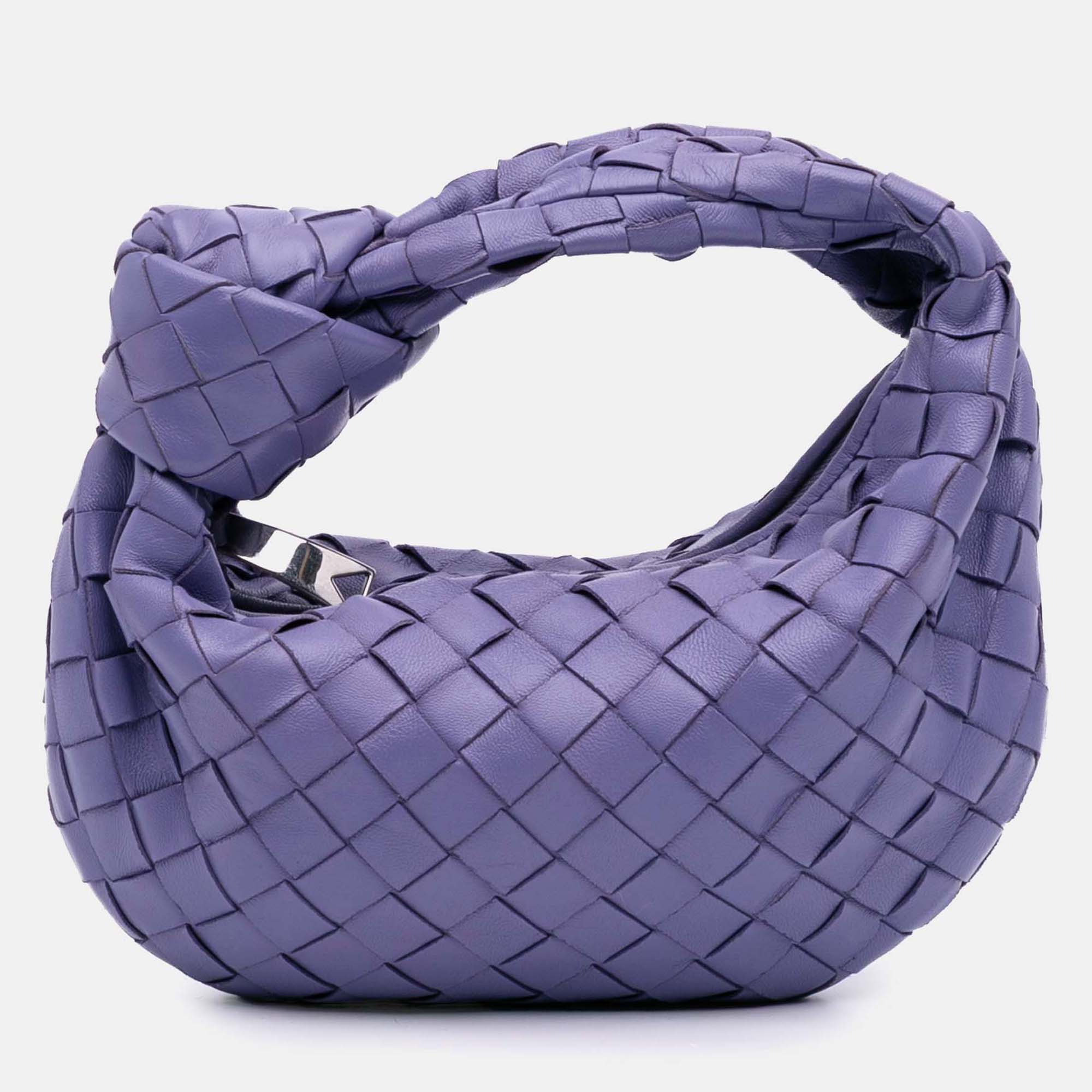 

Bottega Veneta Purple Mini Nappa Intrecciato Jodie