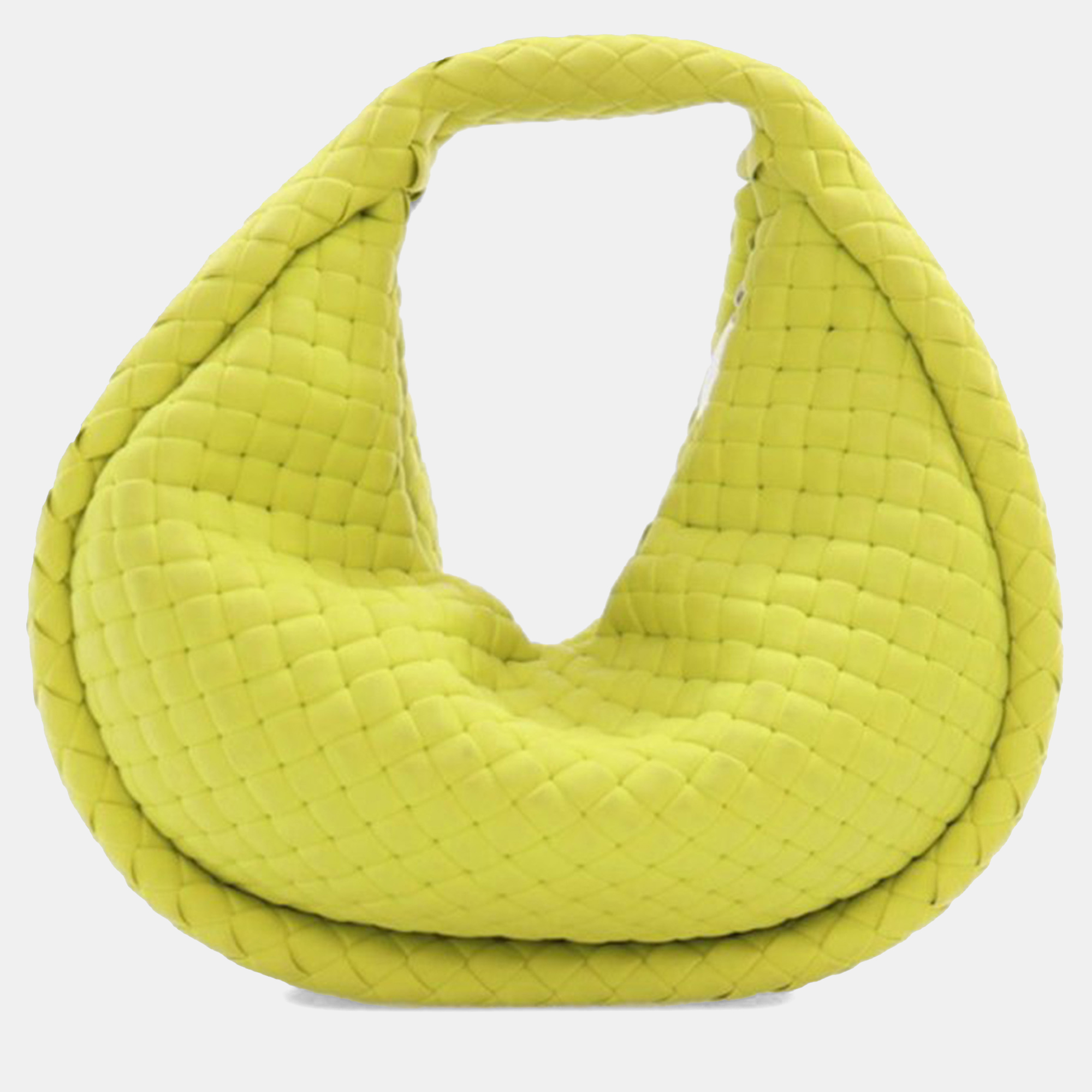 

Bottega Veneta Green Mini Rubber Padded Intreccio Jodie