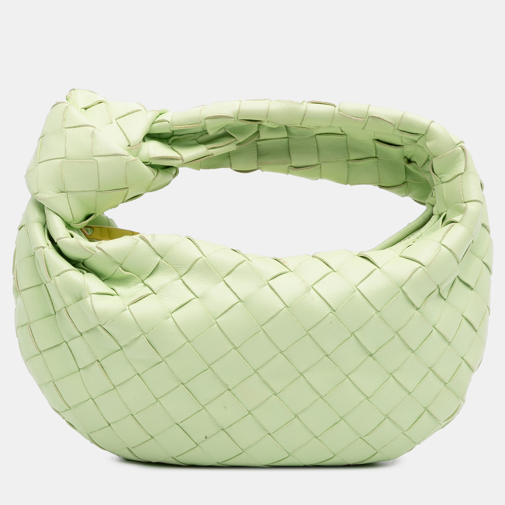 

Bottega Veneta Green Mini Nappa Intrecciato Jodie