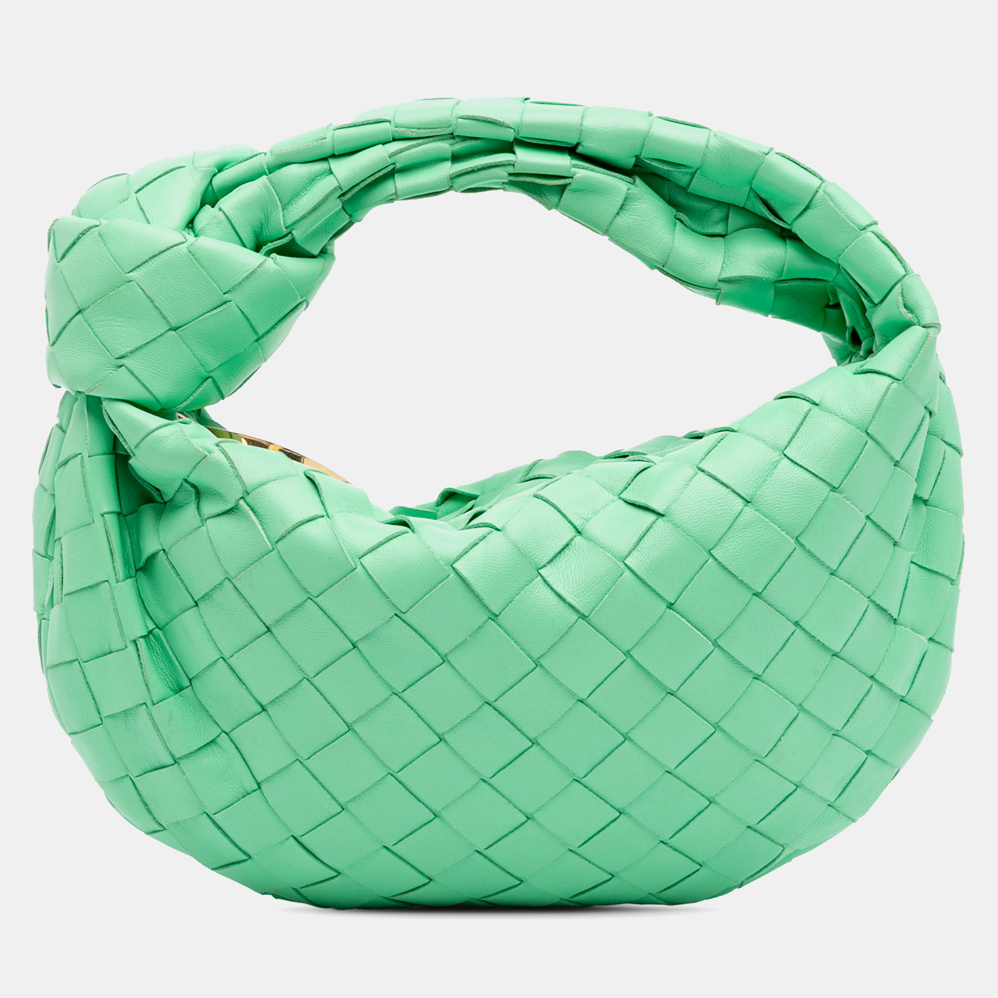 

Bottega Veneta Green Mini Nappa Intrecciato Jodie