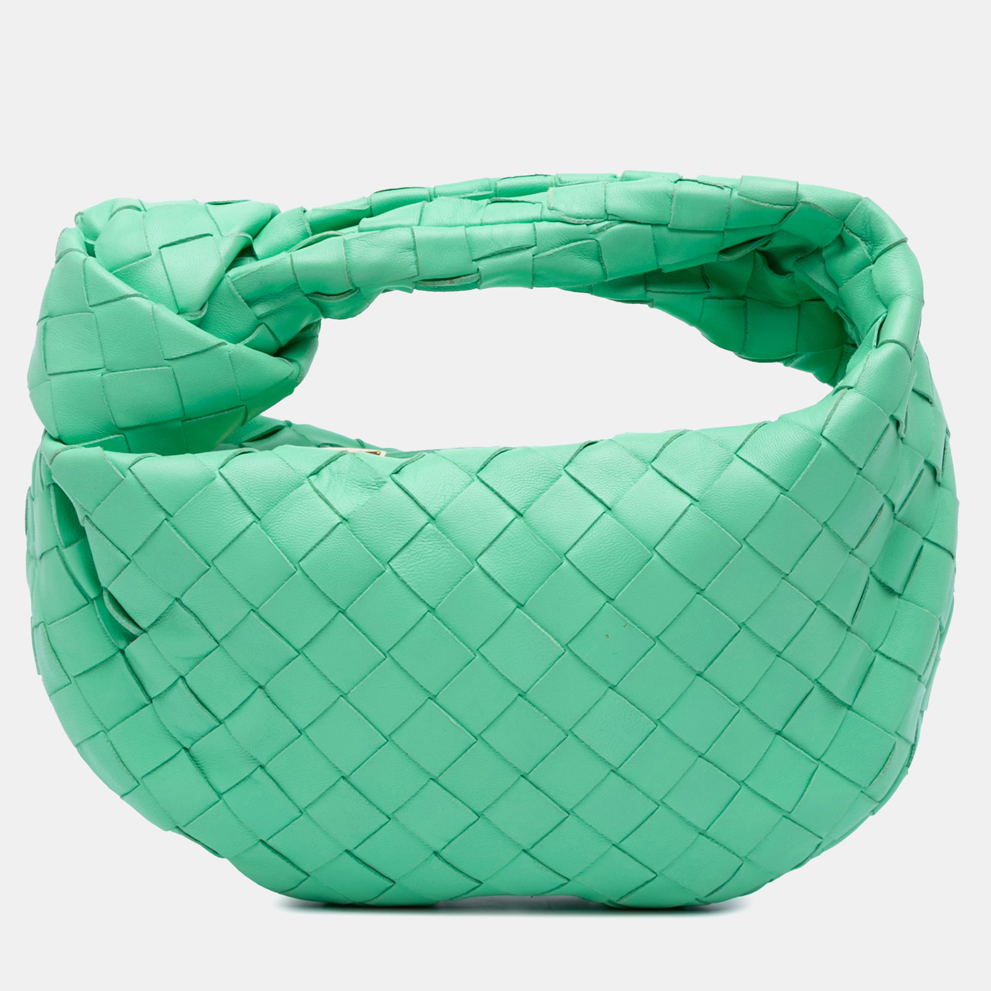 

Bottega Veneta Green Mini Nappa Intrecciato Jodie