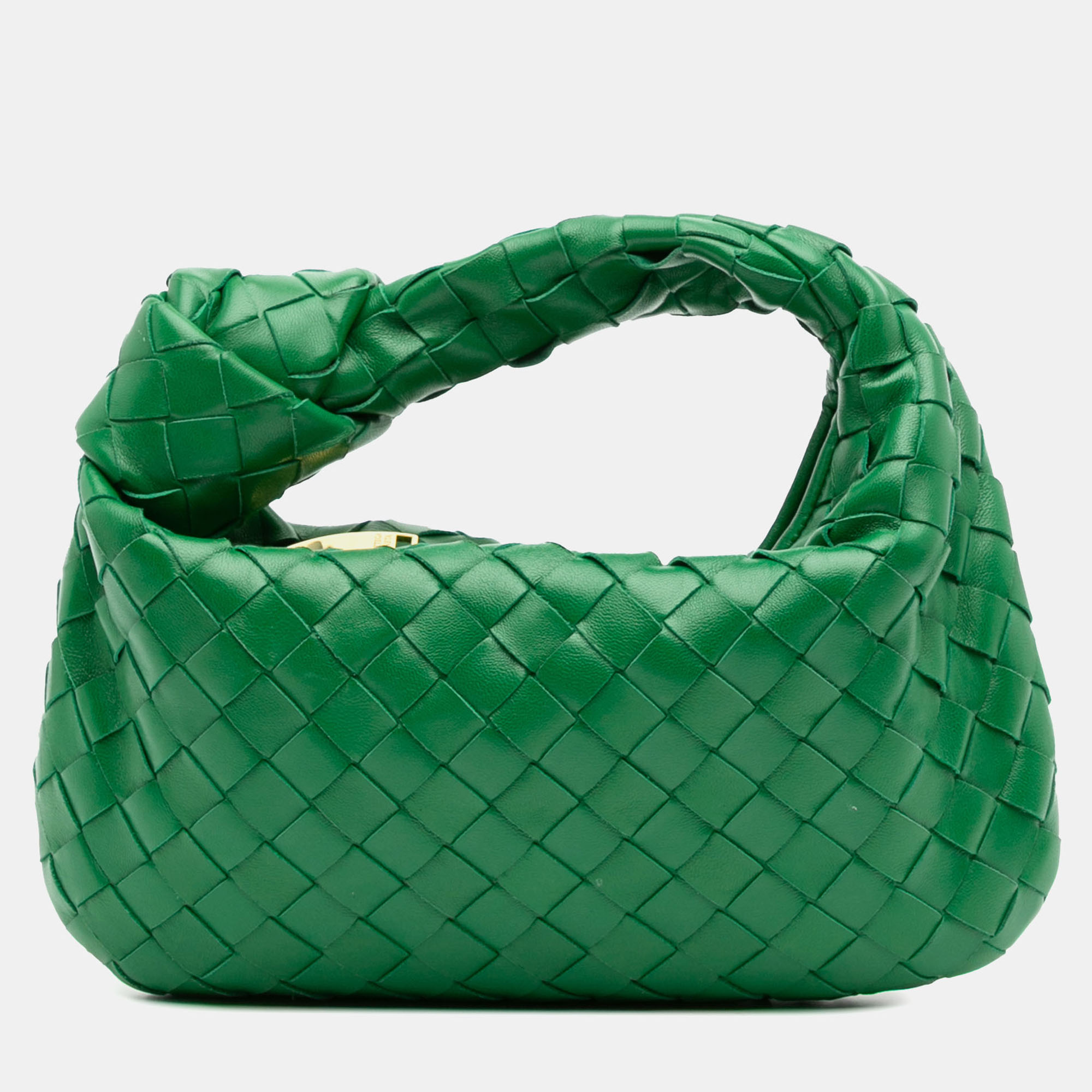 

Bottega Veneta Green Mini Nappa Intrecciato Jodie