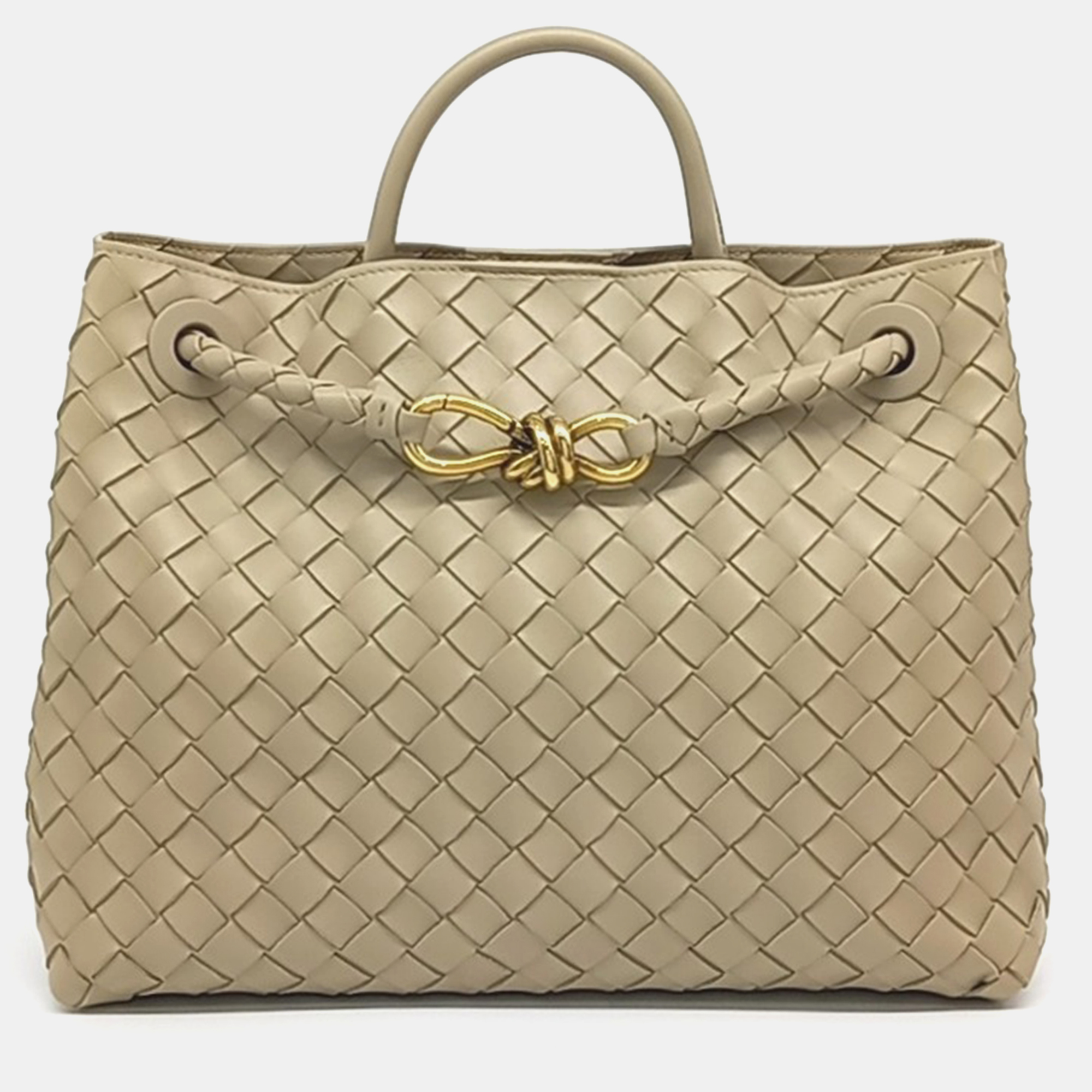 

Bottega Veneta Beige Leather Andiamo Medium bag