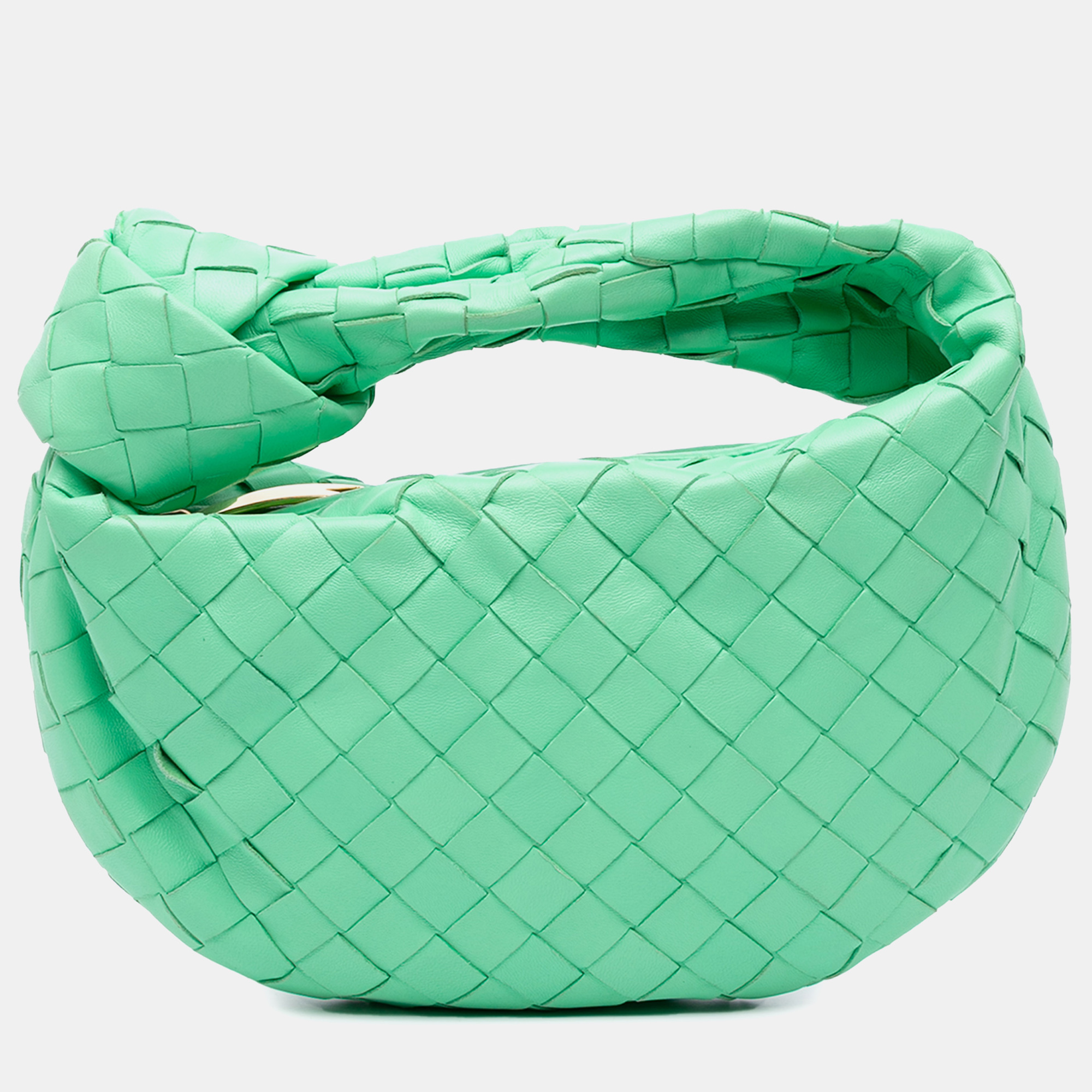 

Bottega Veneta Green Mini Nappa Intrecciato Jodie