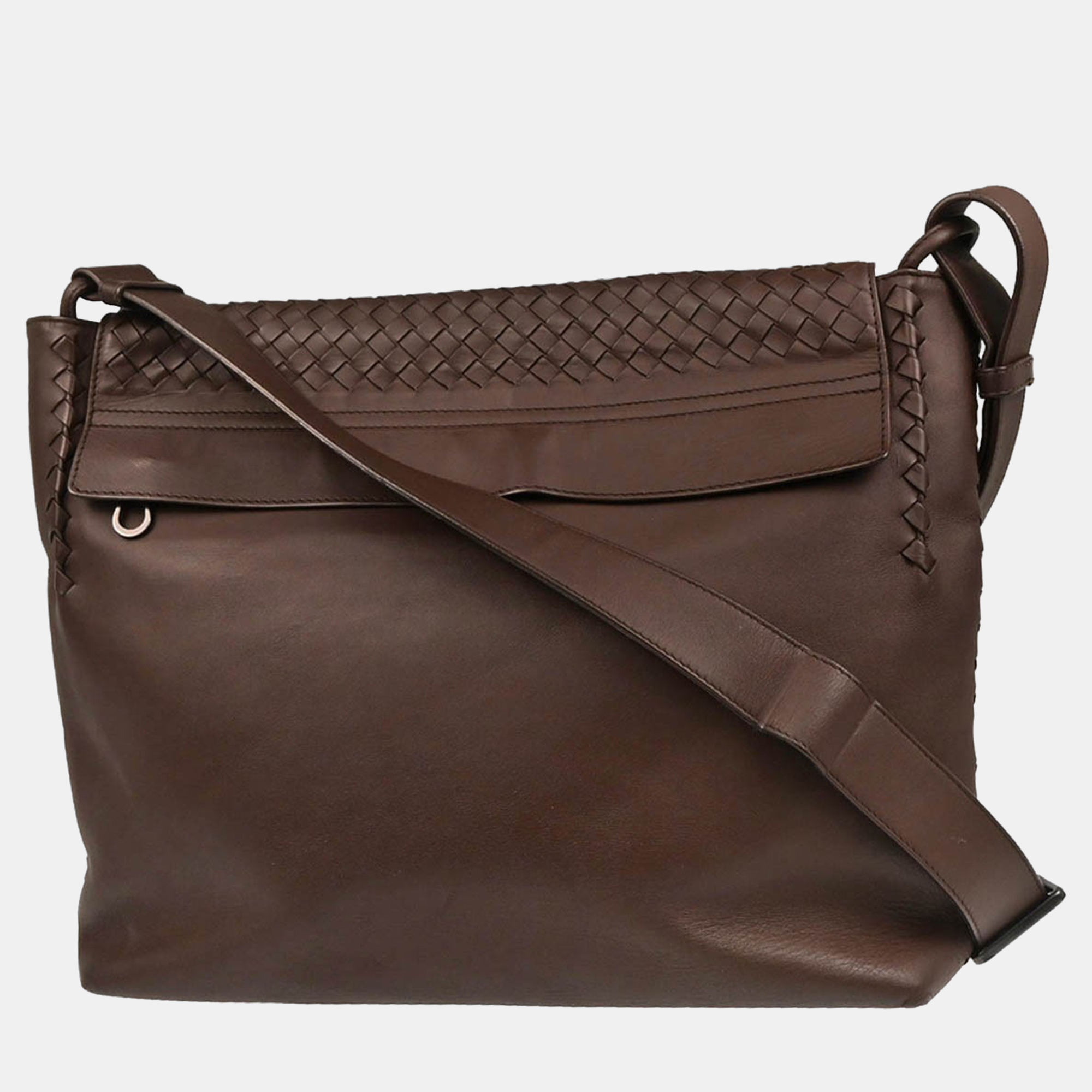 

Bottega Veneta Brown Intrecciato Crossbody Shoulder Bag