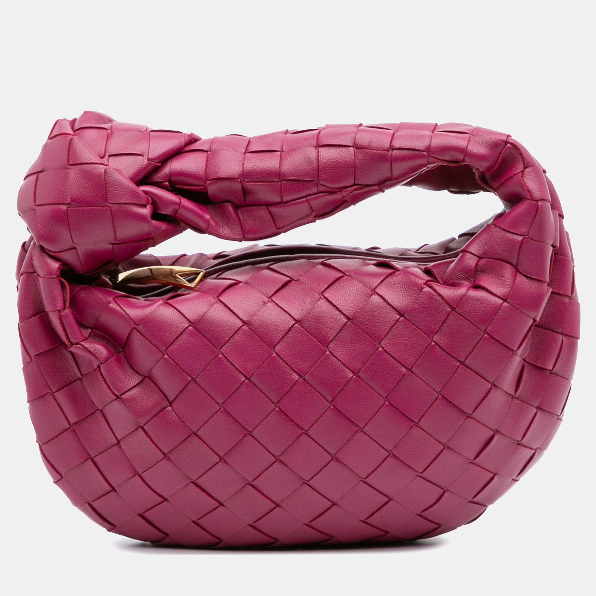 

Bottega Veneta Pink Mini Nappa Intrecciato Jodie