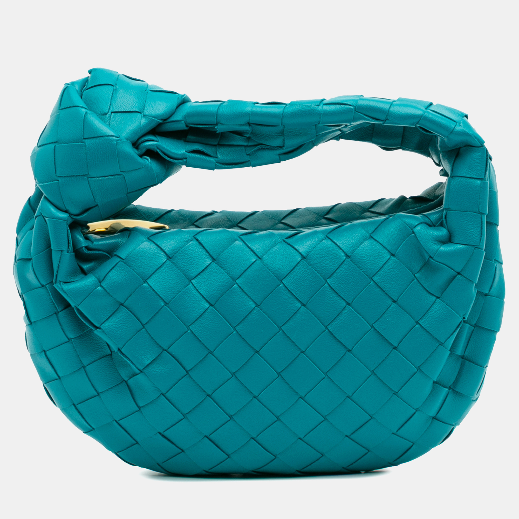 

Bottega Veneta Blue Mini Nappa Intrecciato Jodie