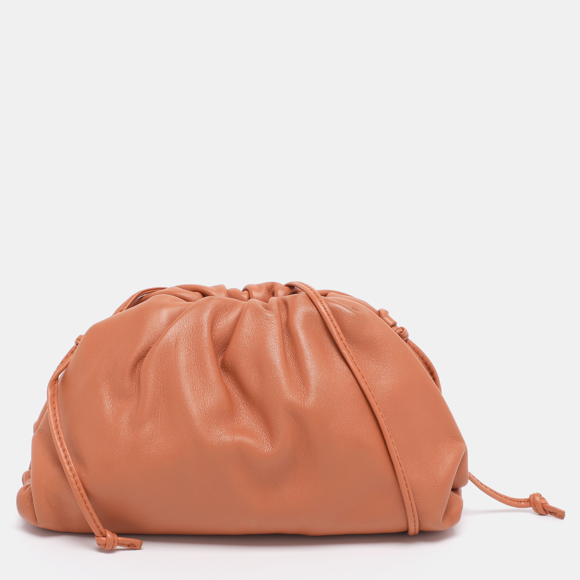 

Bottega Veneta Brown Leather Small The Pouch Clutch