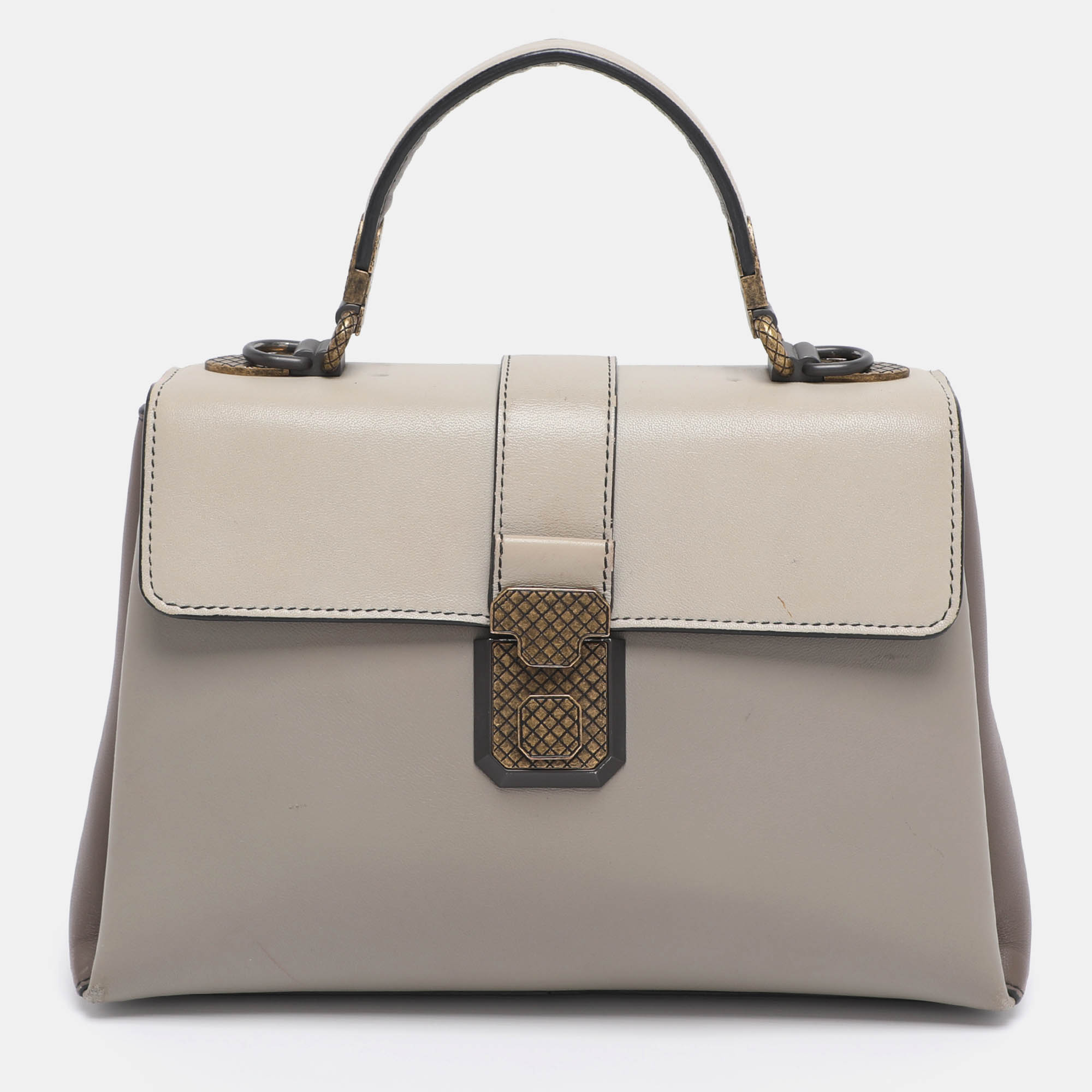 

Bottega Veneta Tricolor Leather Small Piazza Bag, Multicolor