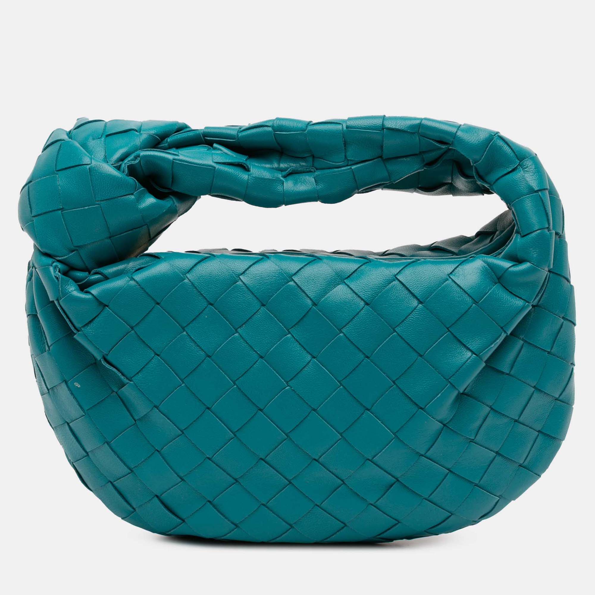 

Bottega Veneta Blue Mini Nappa Intrecciato Jodie
