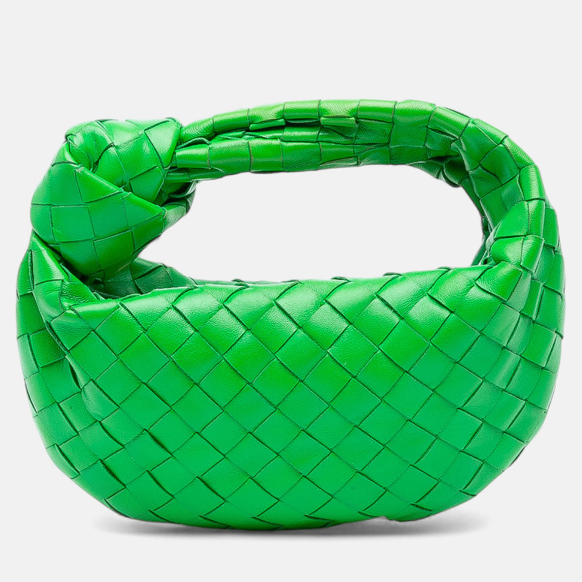 

Bottega Veneta Green Mini Nappa Intrecciato Jodie