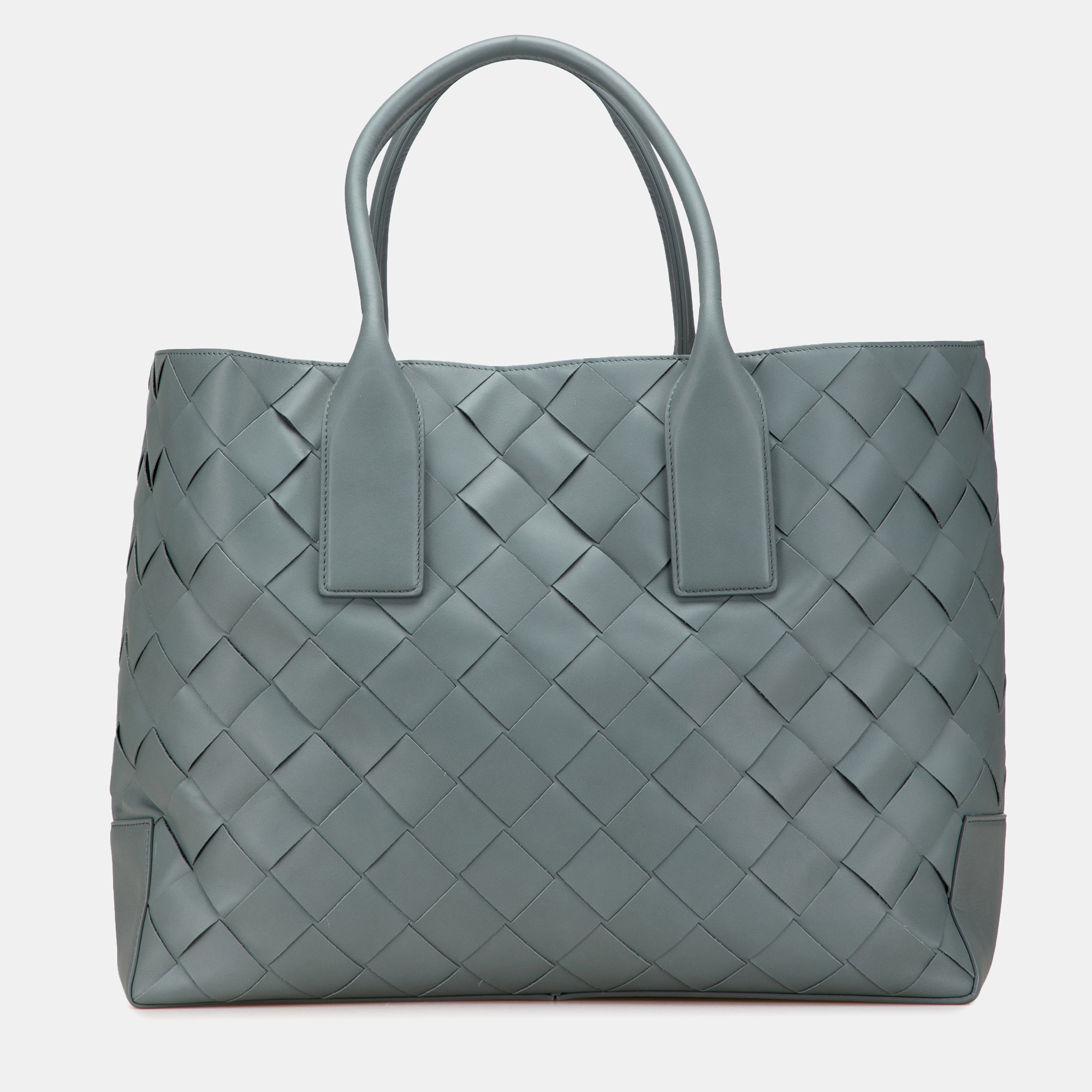

Bottega Veneta Grey Lambskin Maxi Intrecciato Tote