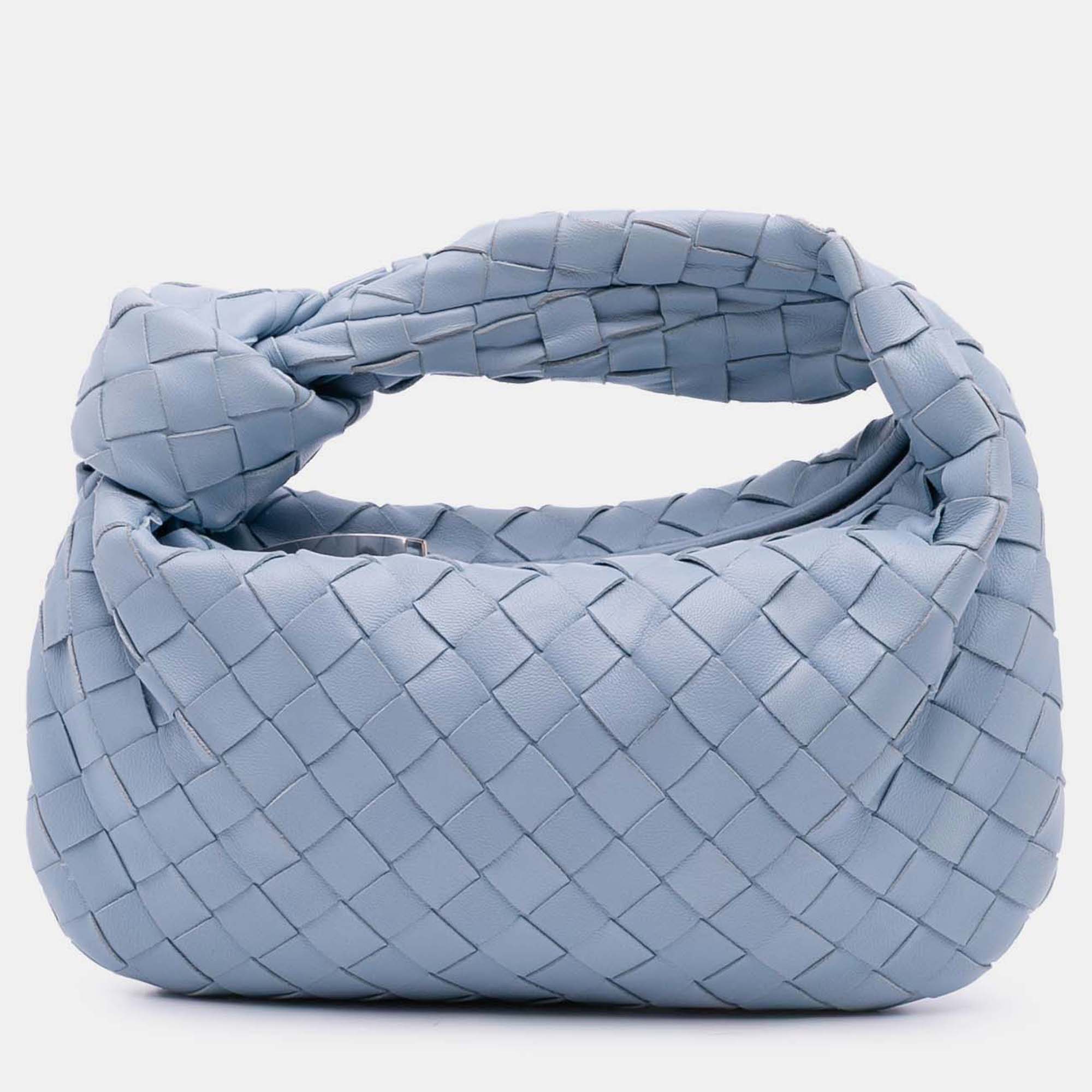 

Bottega Veneta Blue Mini Nappa Intrecciato Jodie