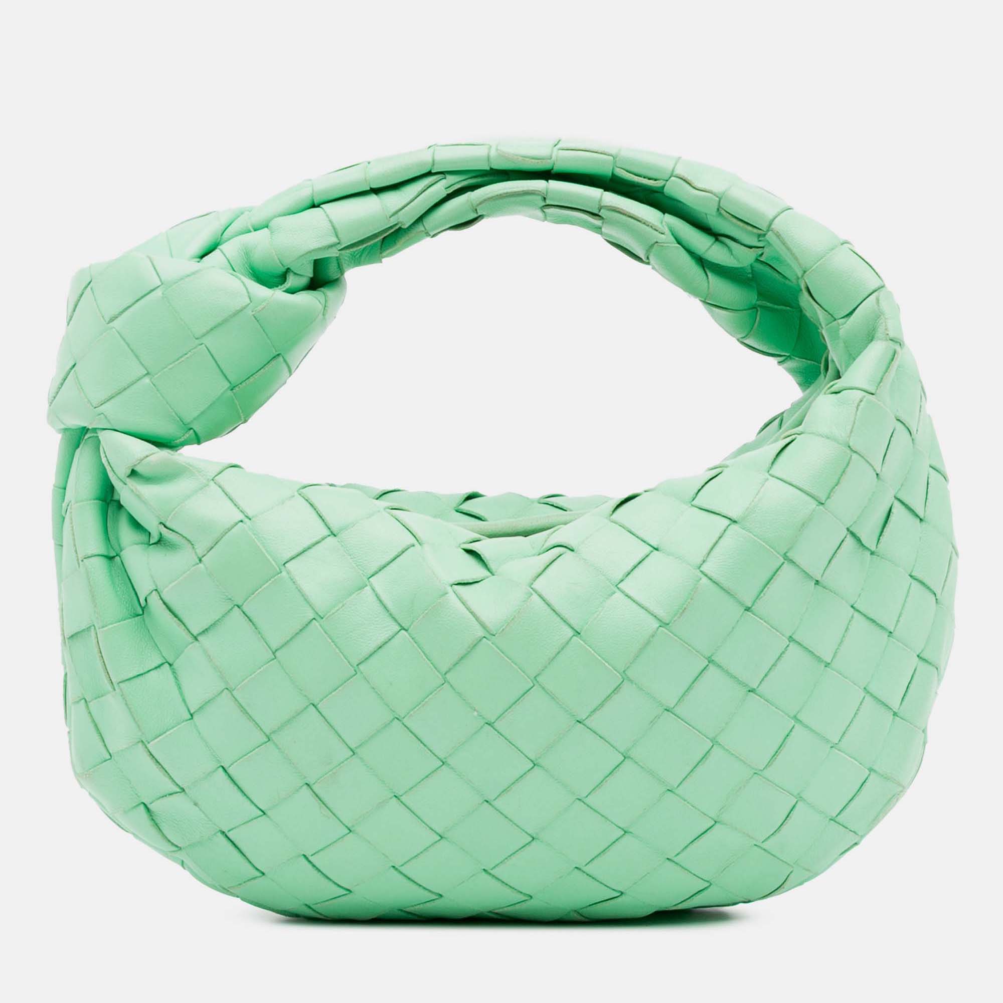 

Bottega Veneta Green Mini Nappa Intrecciato Jodie