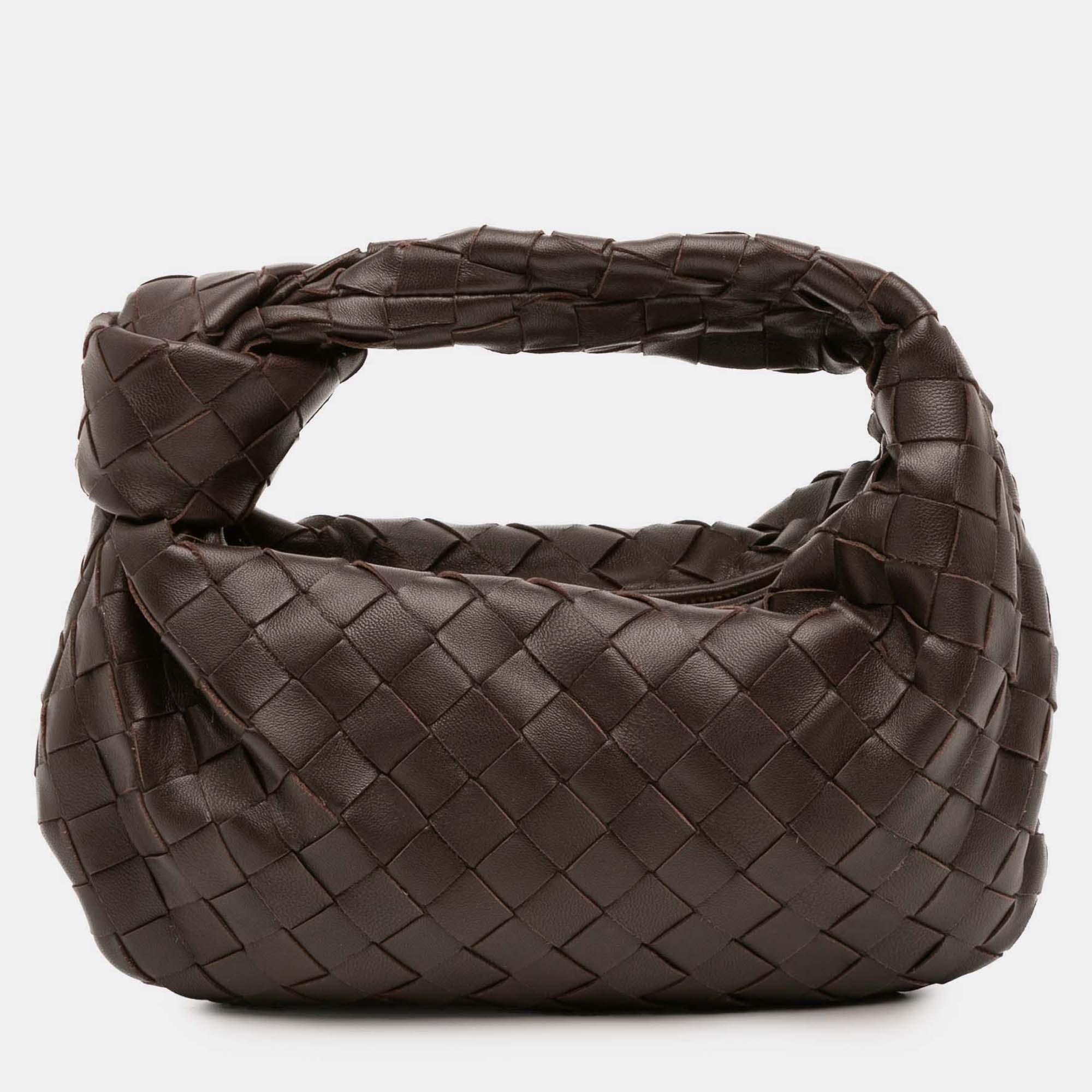 

Bottega Veneta Brown Mini Nappa Intrecciato Jodie