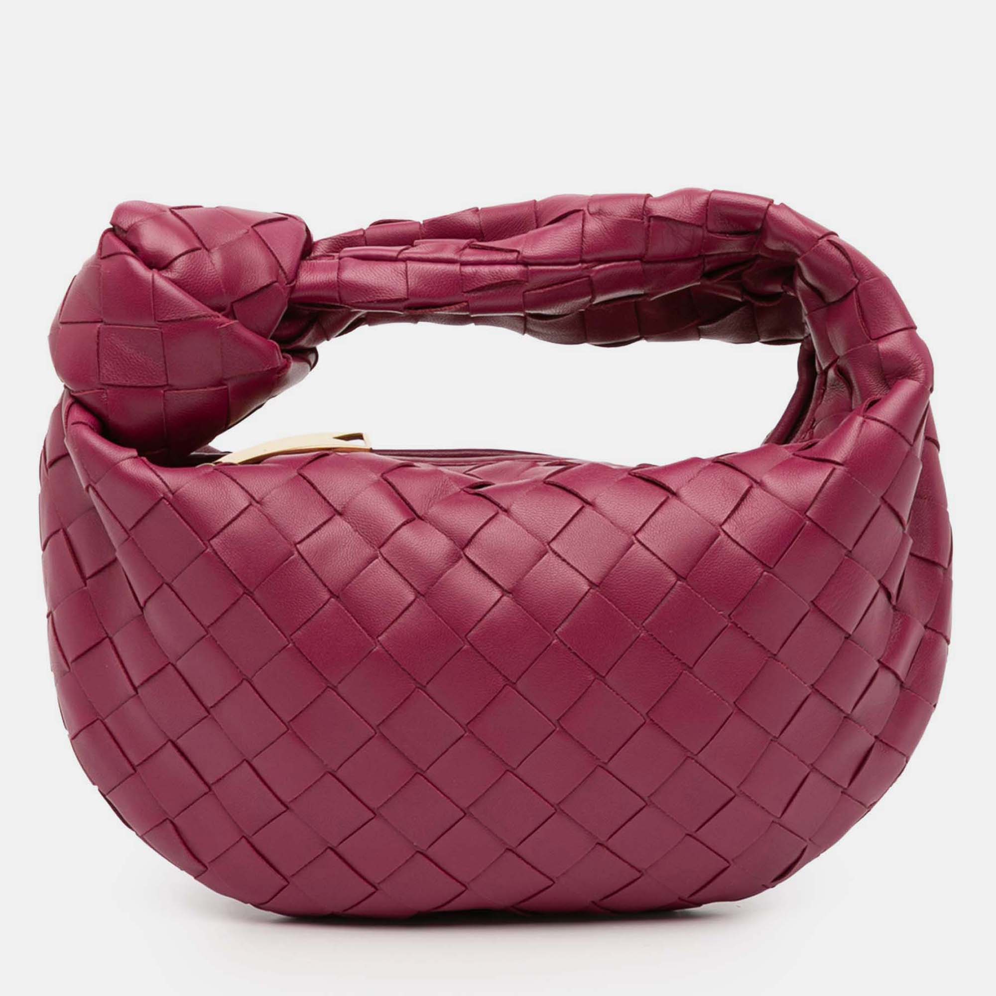 

Bottega Veneta Pink Mini Nappa Intrecciato Jodie