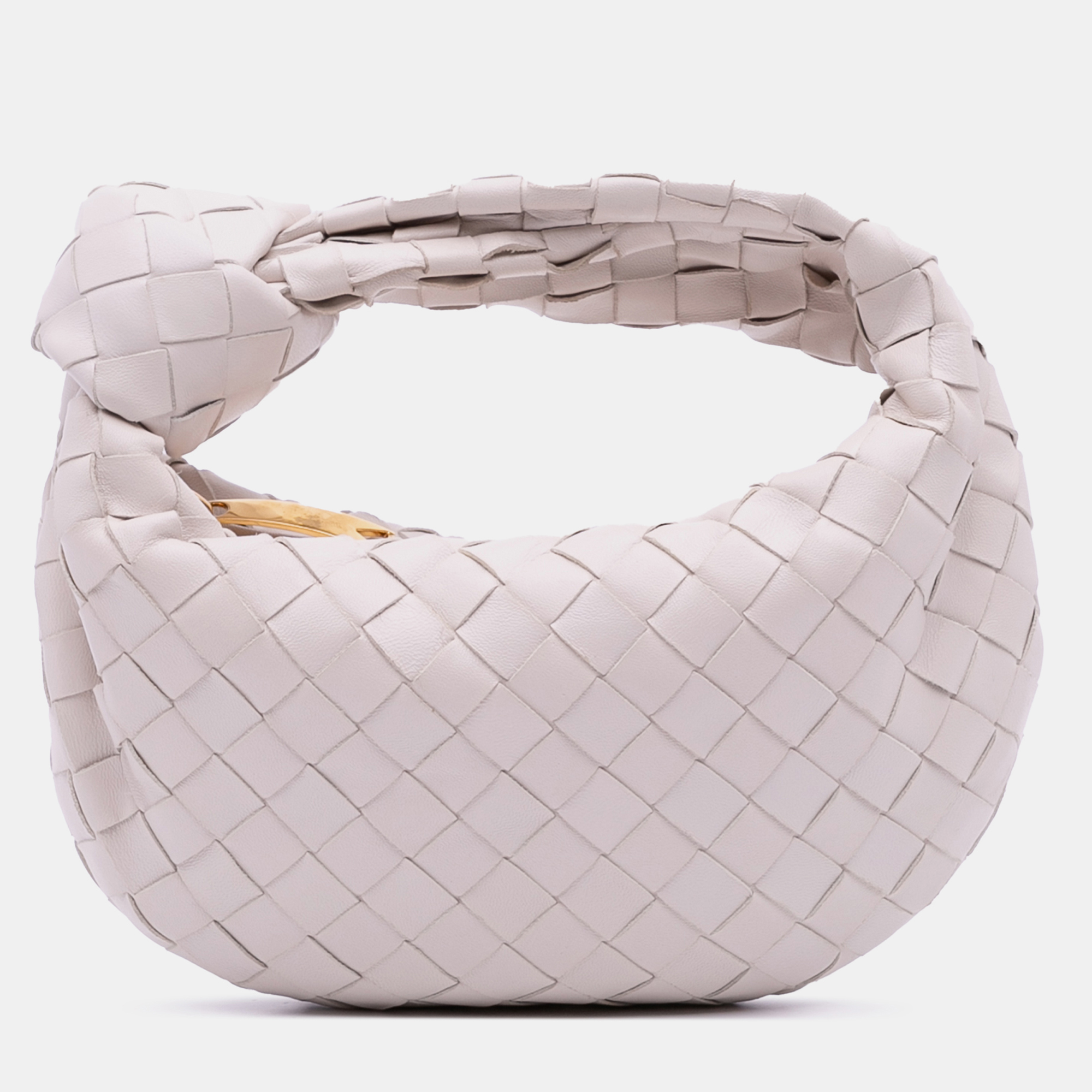 

Bottega Veneta White Mini Nappa Intrecciato Jodie