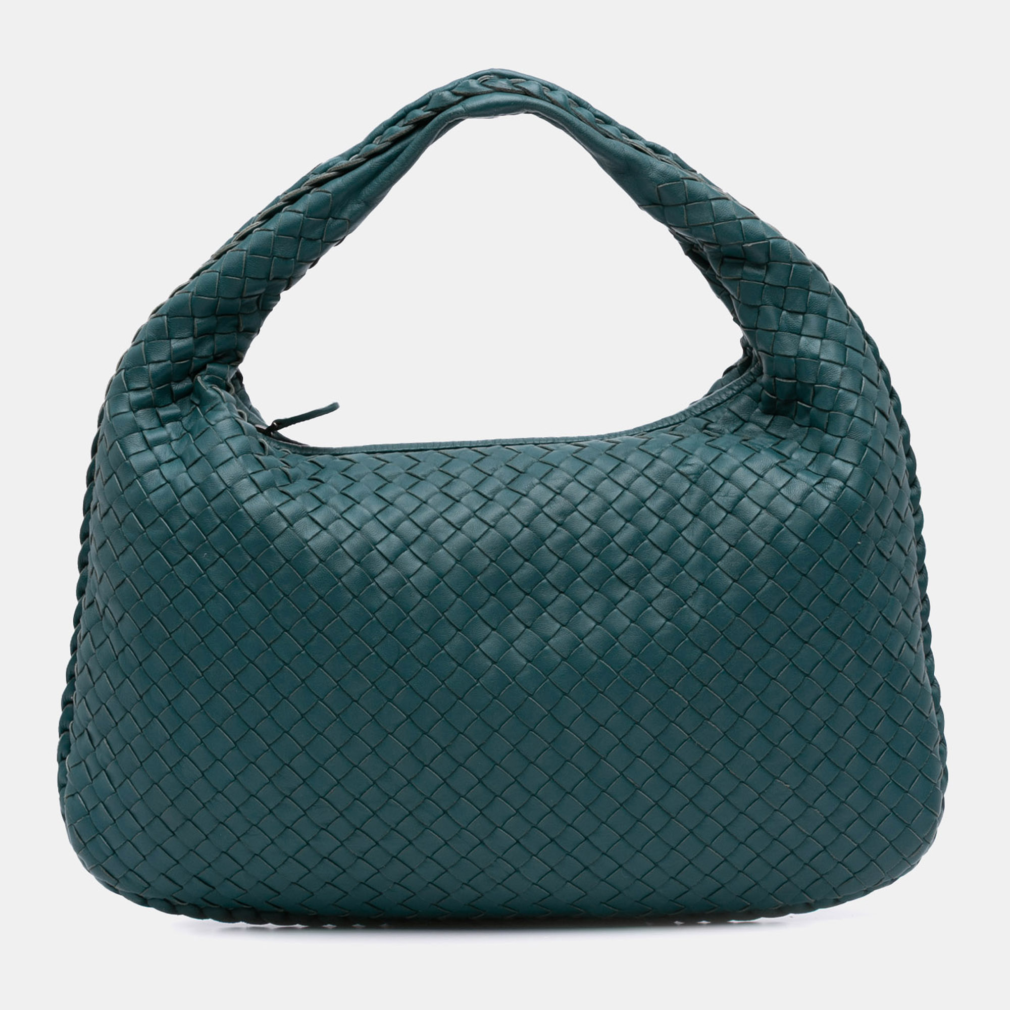 

Bottega Veneta Blue Small Nappa Intrecciato Veneta Hobo