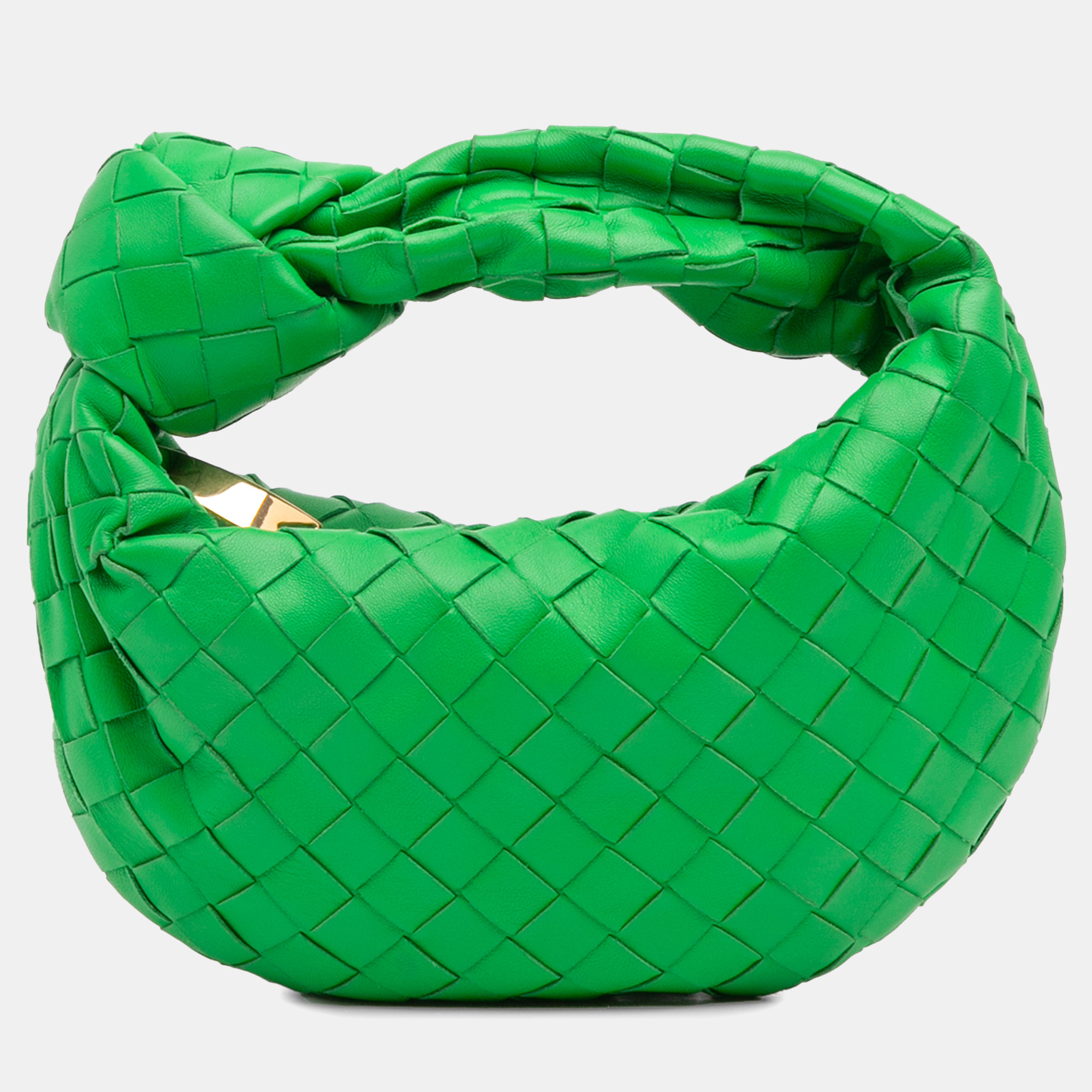

Bottega Veneta Green Mini Nappa Intrecciato Jodie