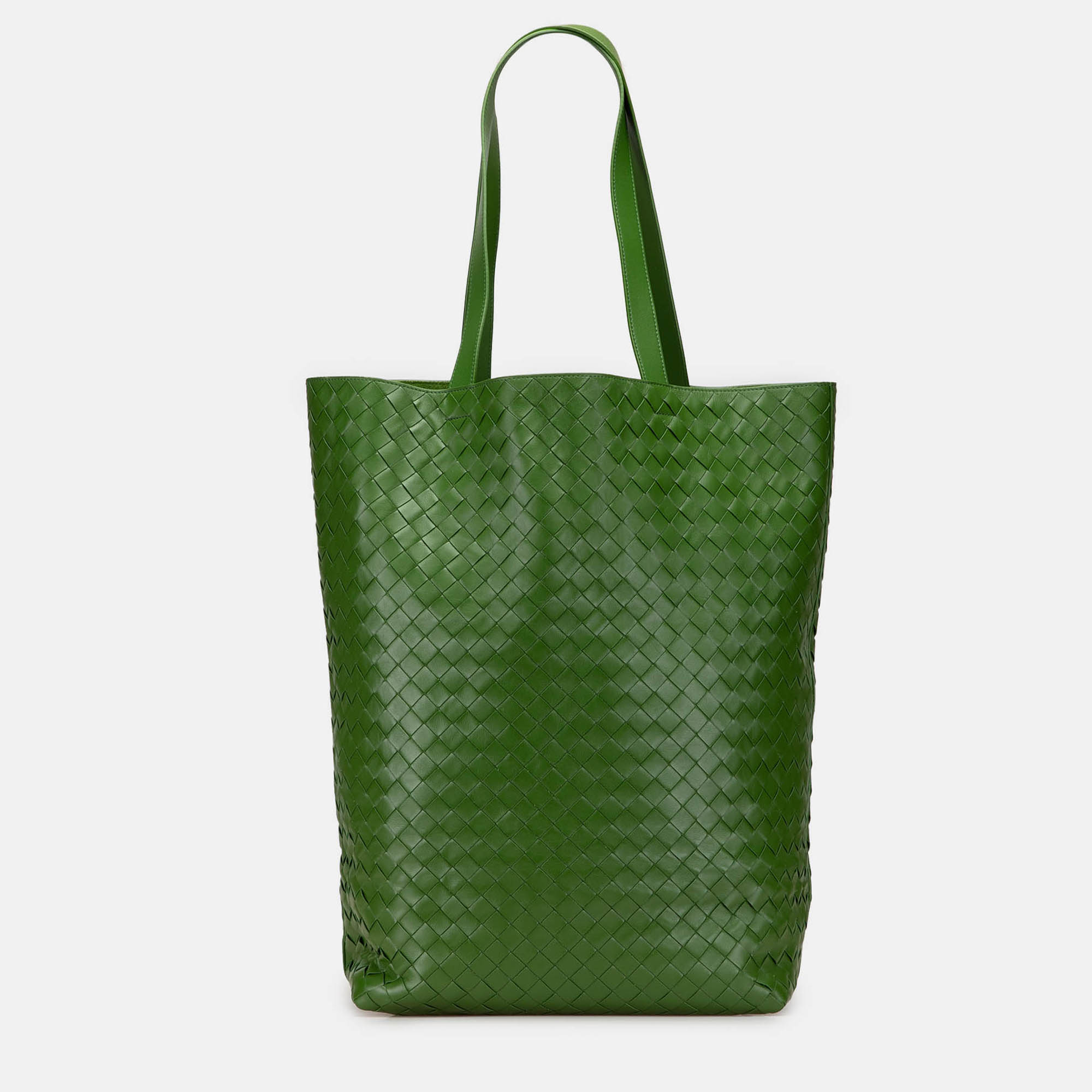 

Bottega Veneta Green Nappa Intrecciato Tote