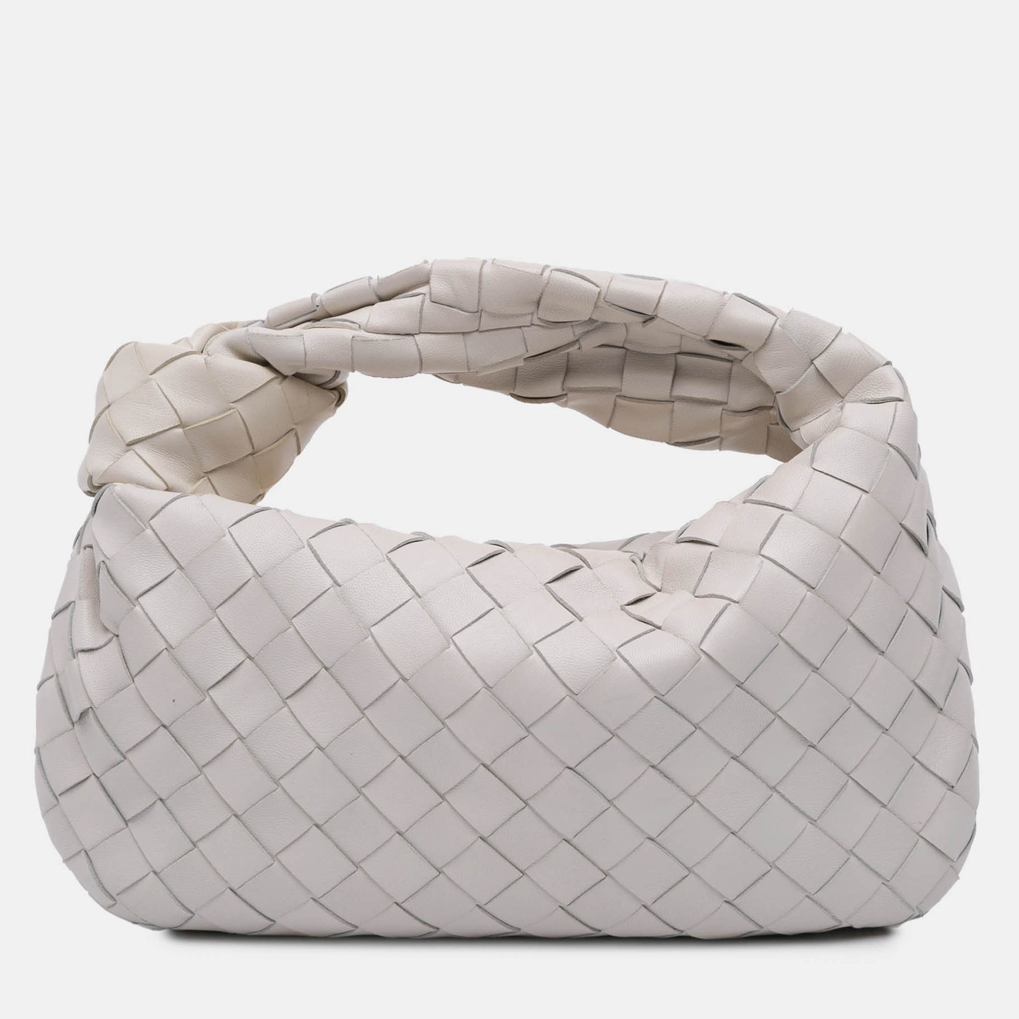 

Bottega Veneta White Mini Nappa Intrecciato Jodie