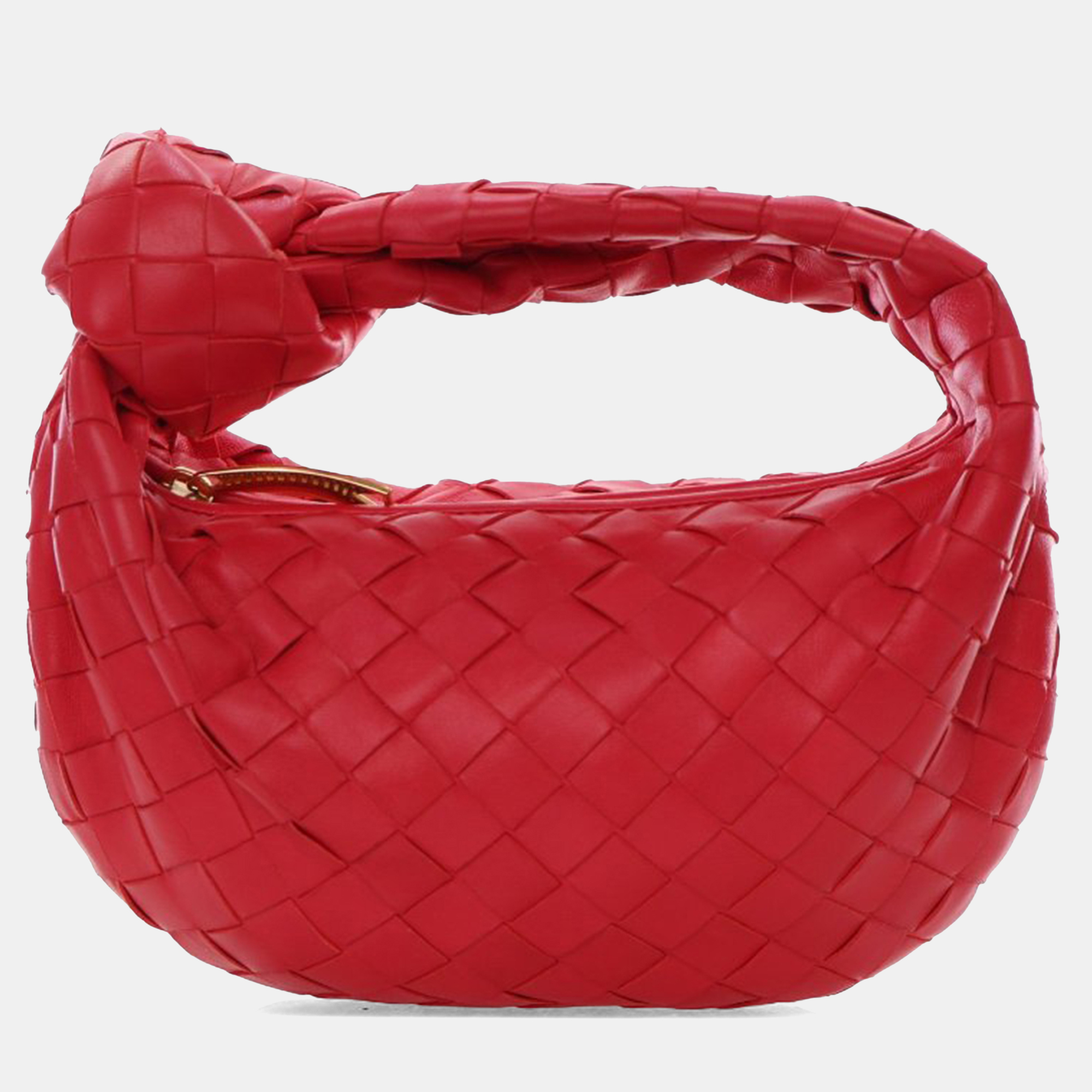 

Bottega Veneta Red Mini Nappa Intrecciato Jodie