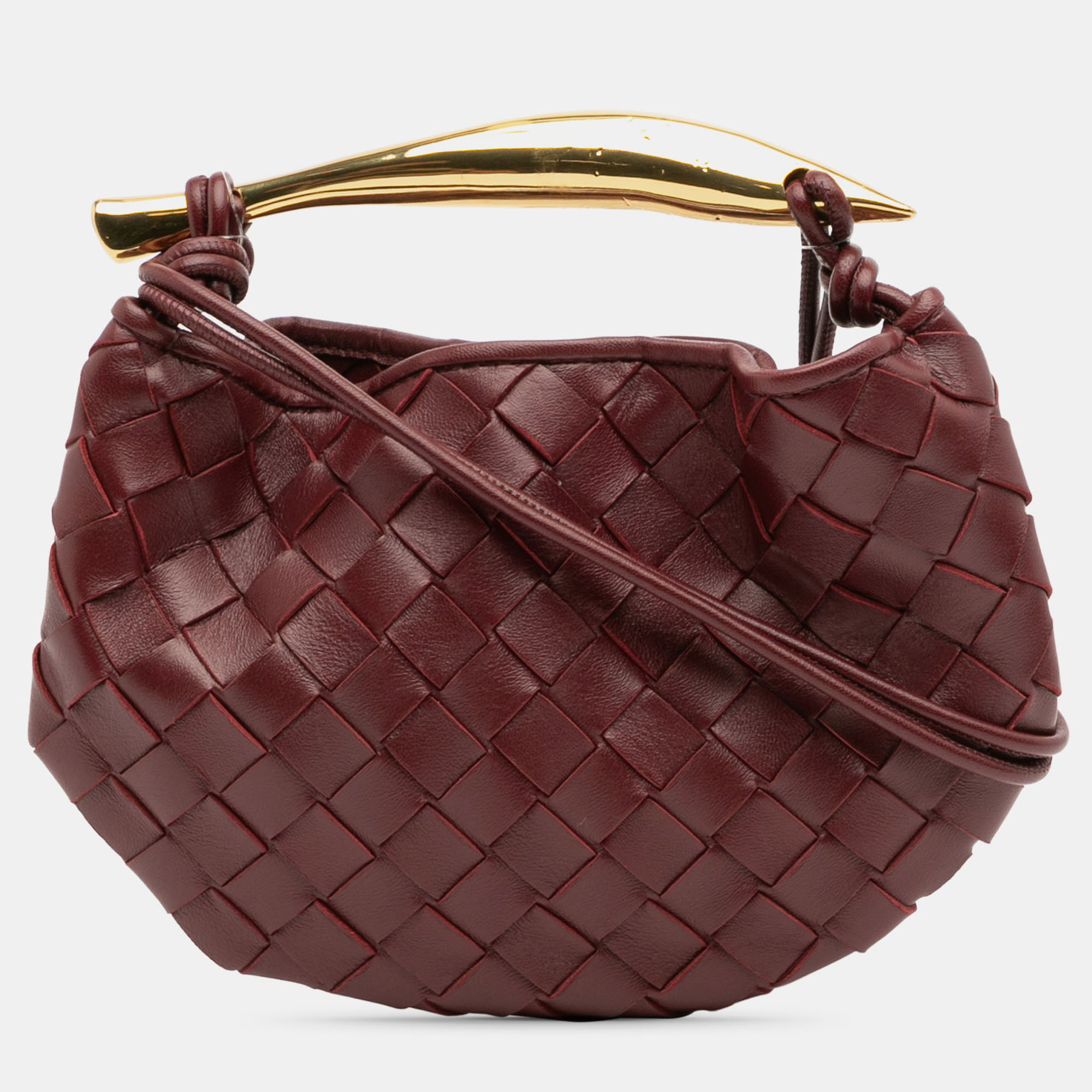 

Bottega Veneta Red Baby Lambskin Intrecciato Sardine