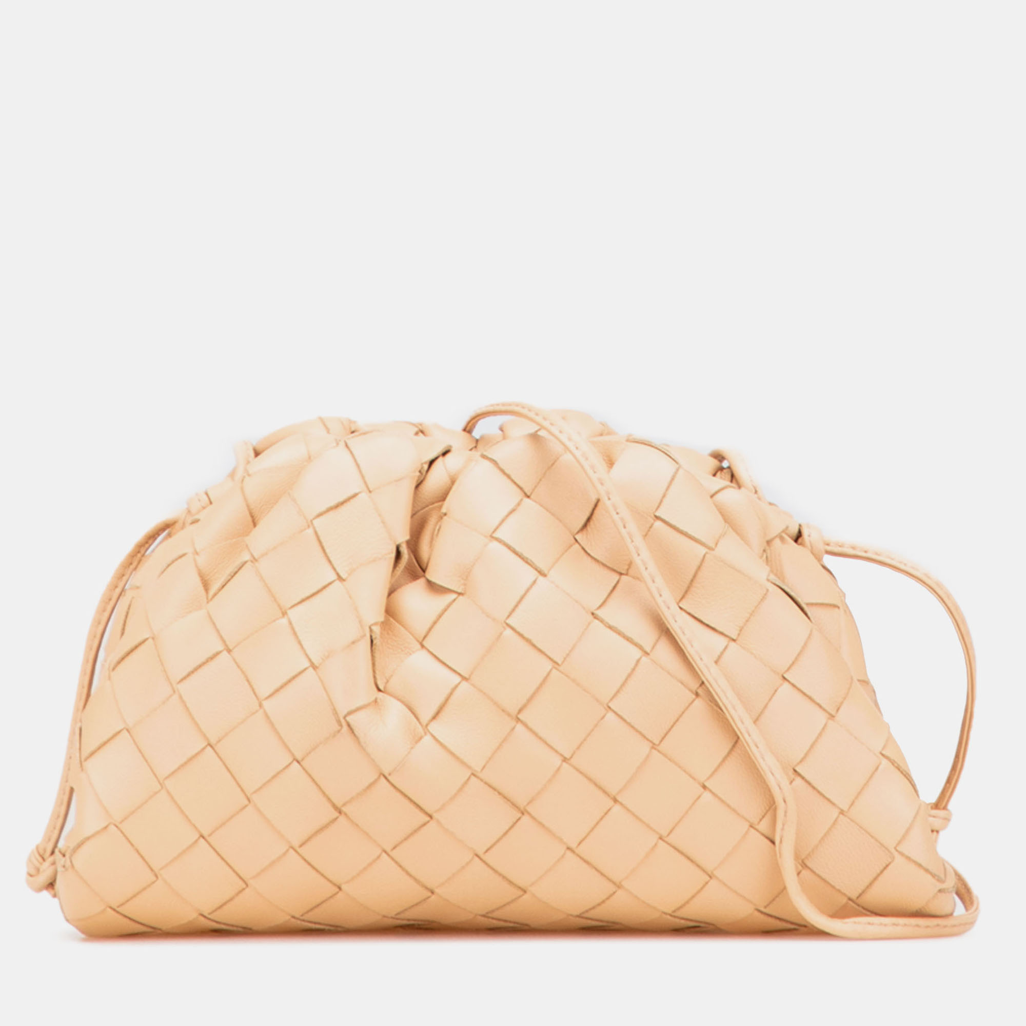 

Bottega Veneta Beige Nappa Intrecciato The Mini Pouch Crossbody