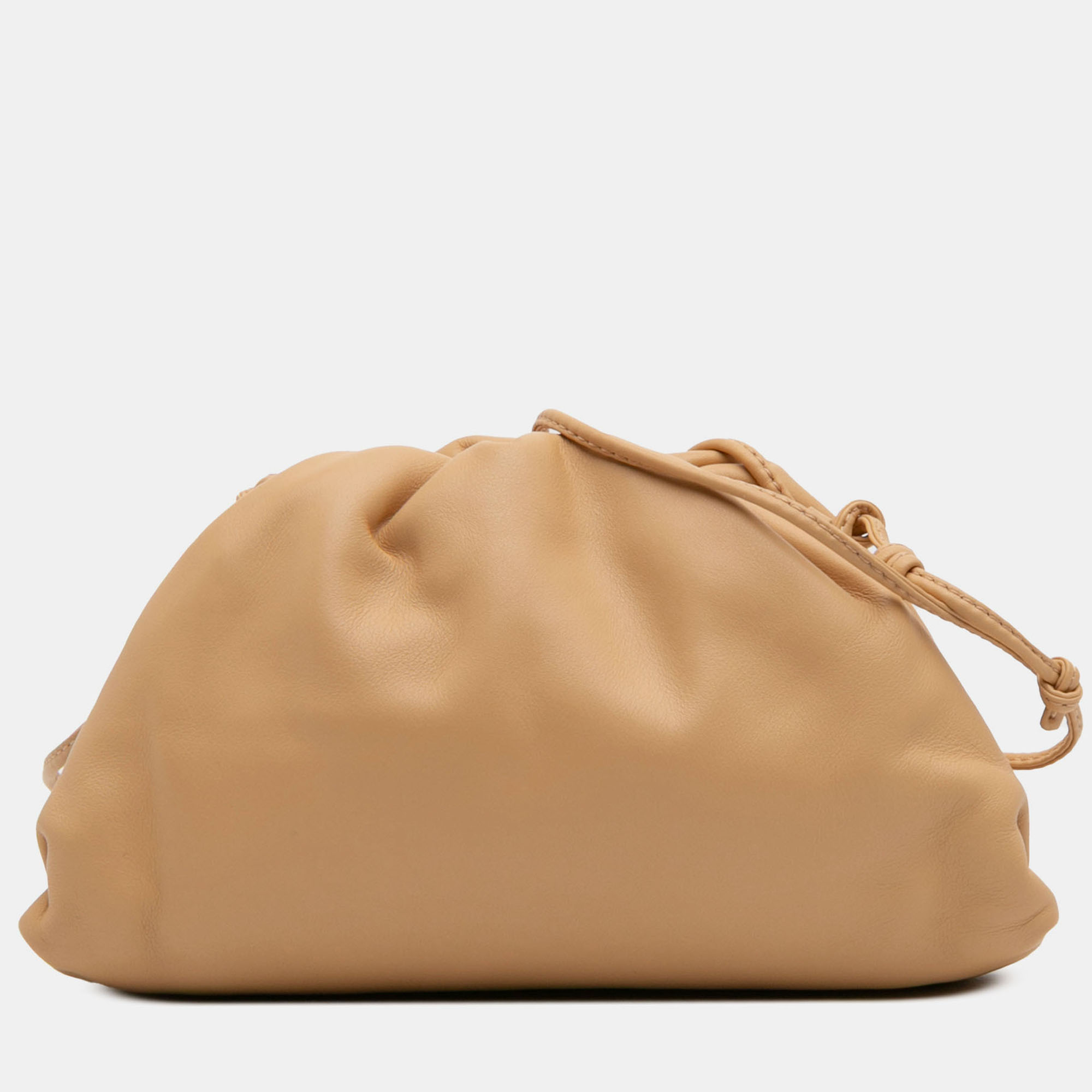 

Bottega Veneta Brown Lambskin The Mini Pouch Crossbody