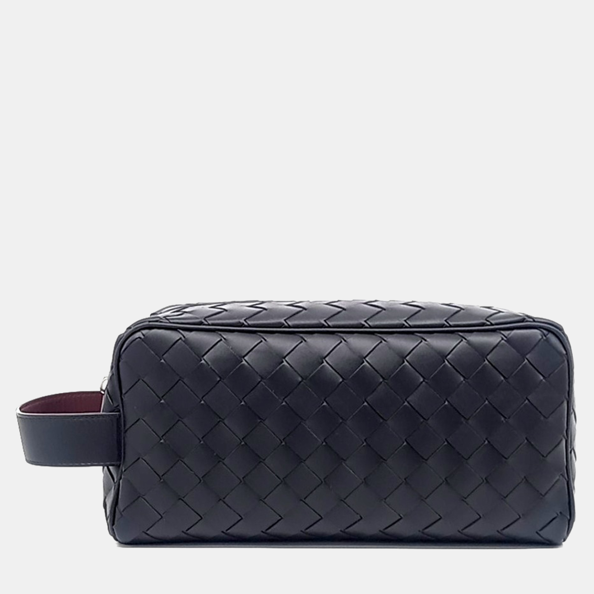 

Bottega Veneta Black Leather Travel Pouch