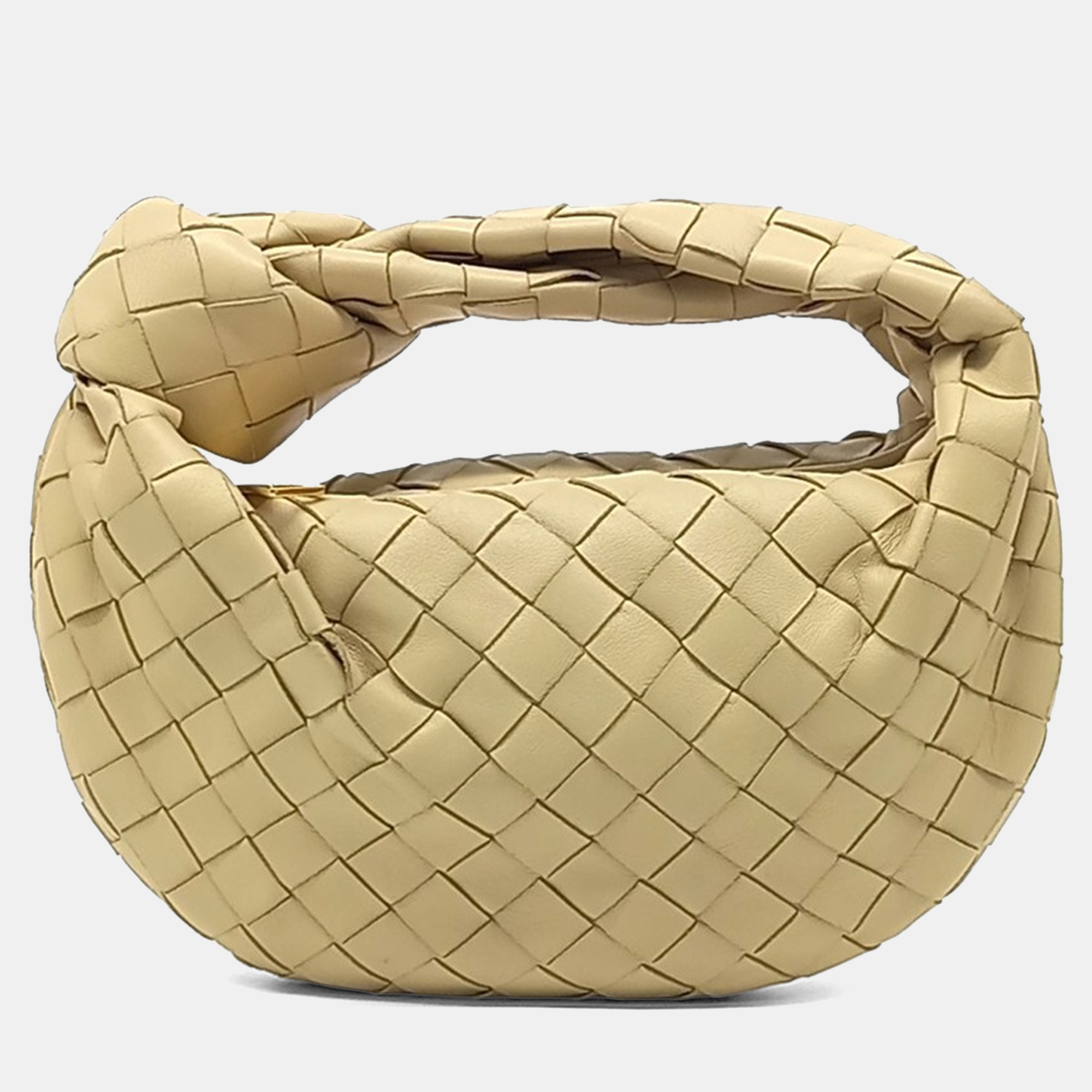 

Bottega Veneta Beige Leather BV Mini Jodi Bag