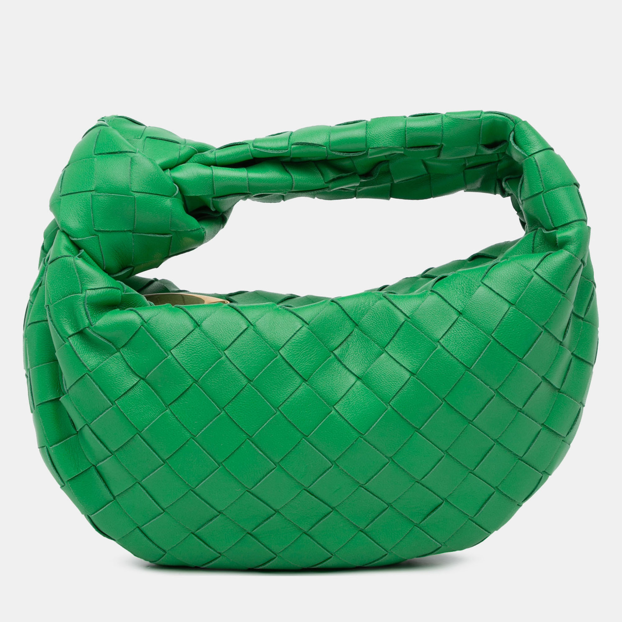 

Bottega Veneta Green Mini Nappa Intrecciato Jodie