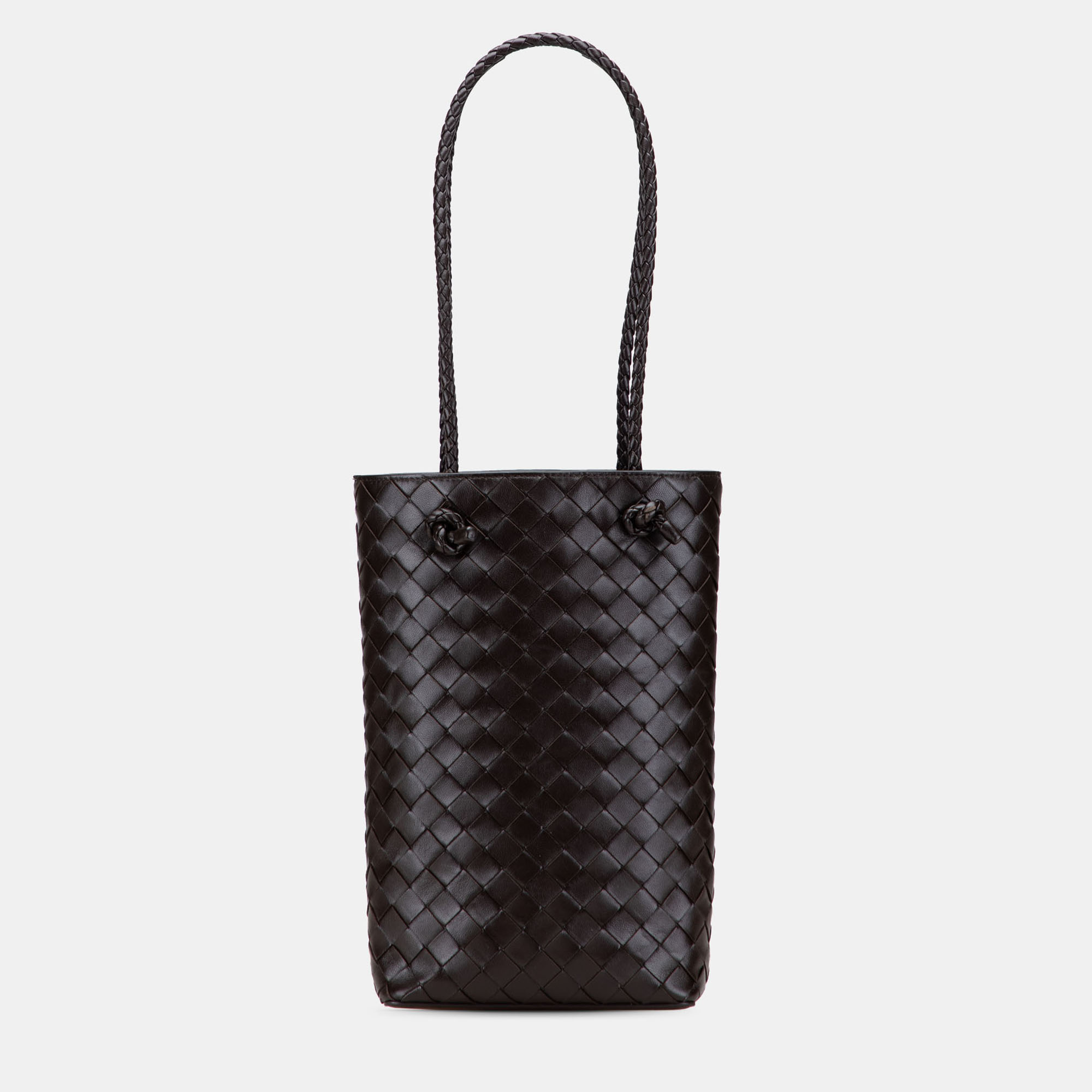 

Bottega Veneta Brown Mini Nappa Intrecciato Tote