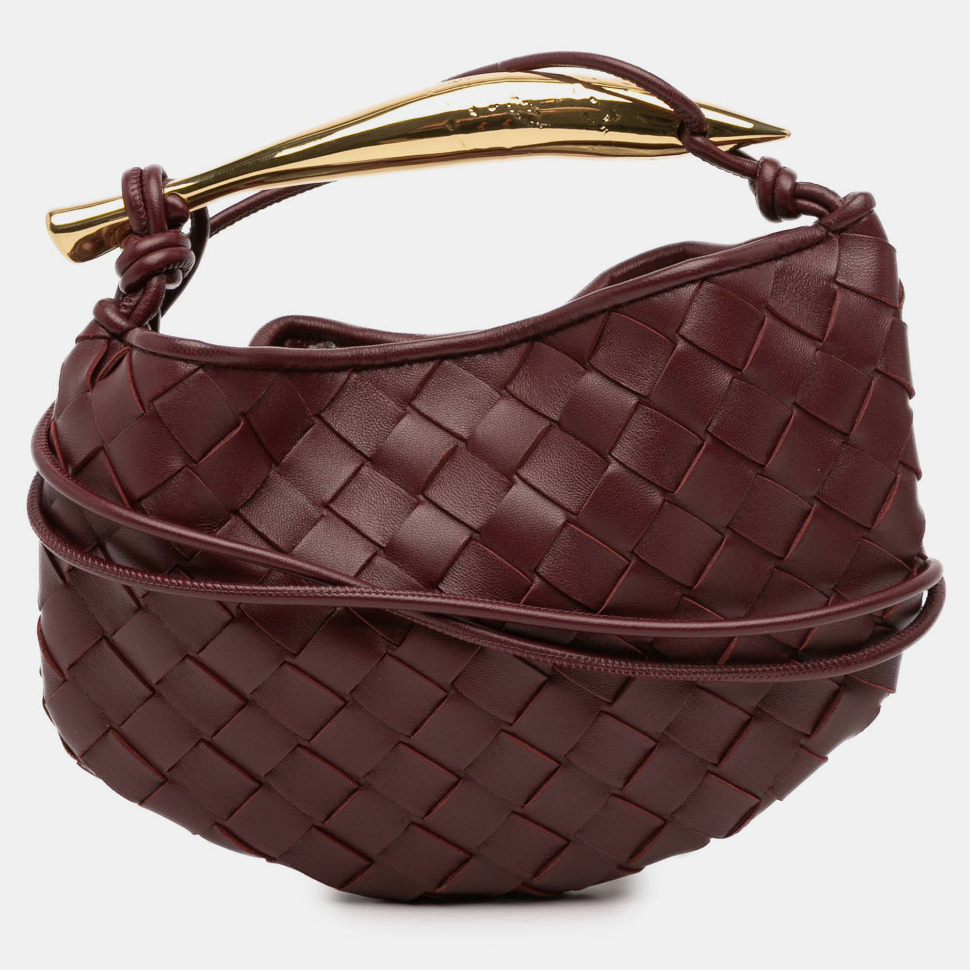 

Bottega Veneta Red Baby Lambskin Intrecciato Sardine