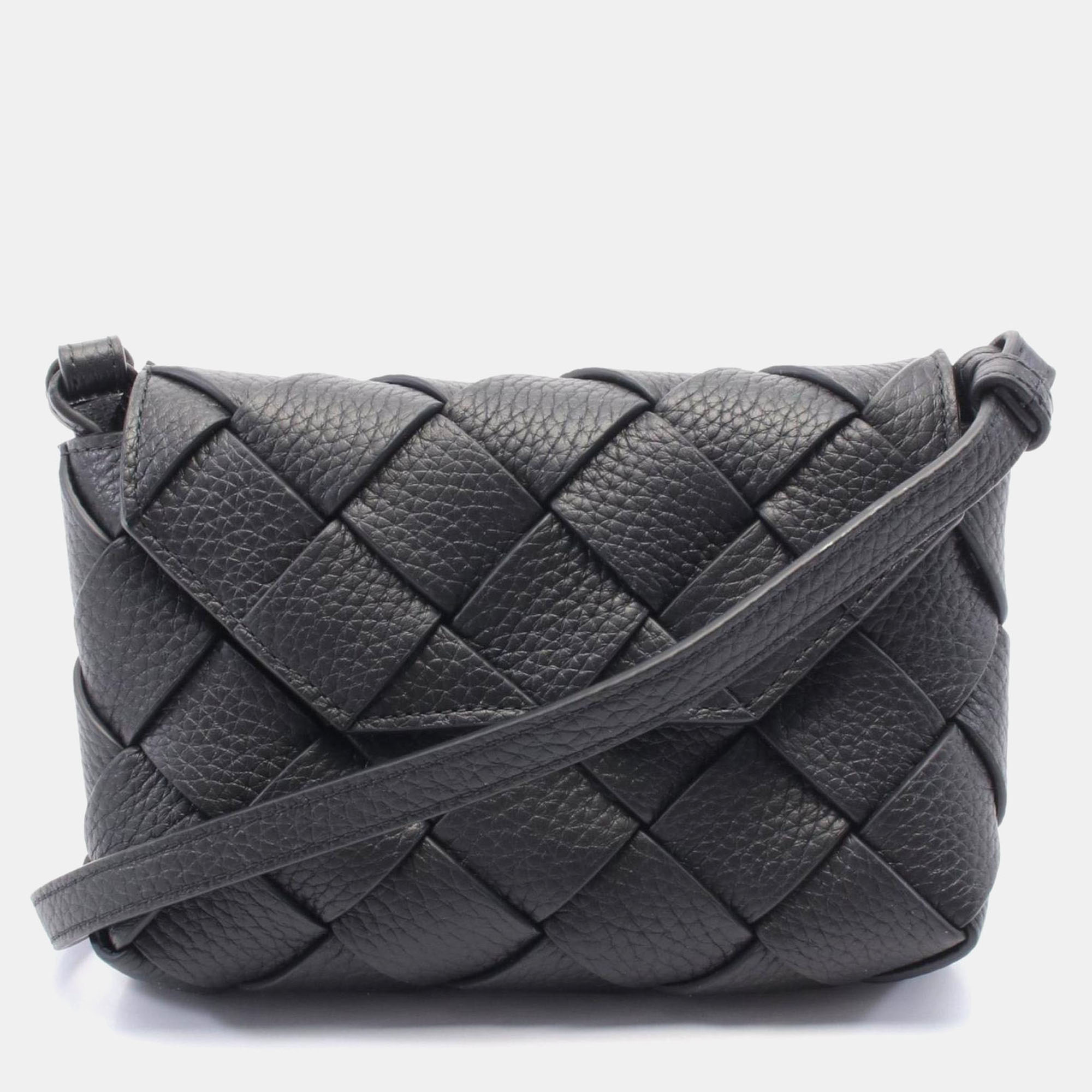 

Bottega Veneta Small Diago Shoulder Bag Leather Black