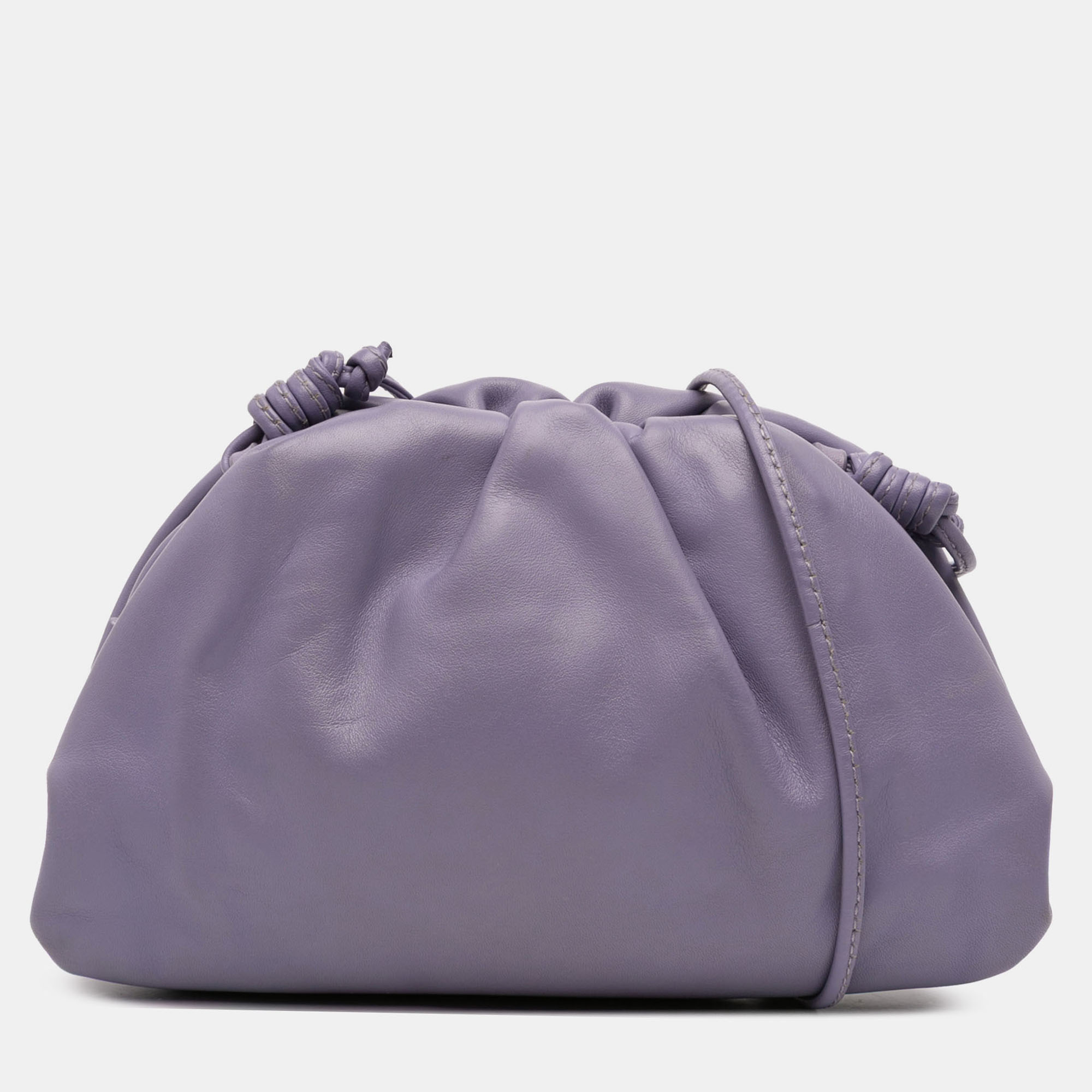 

Bottega Veneta Purple Lambskin The Mini Pouch Crossbody