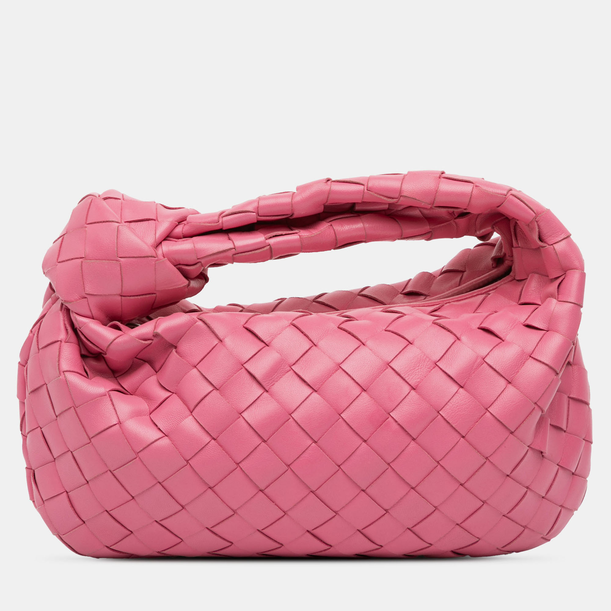 

Bottega Veneta Pink Mini Nappa Intrecciato Jodie