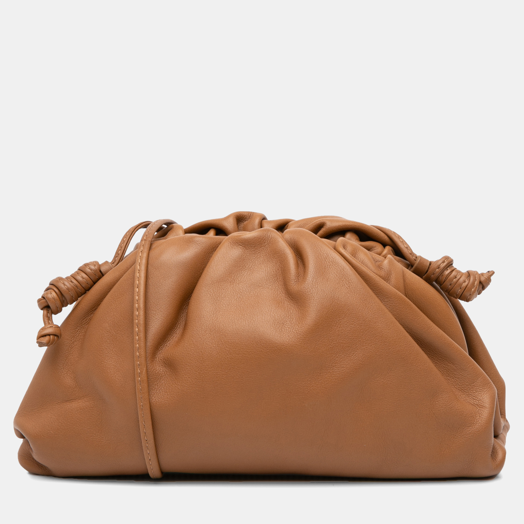 

Bottega Veneta Brown Lambskin The Mini Pouch Crossbody