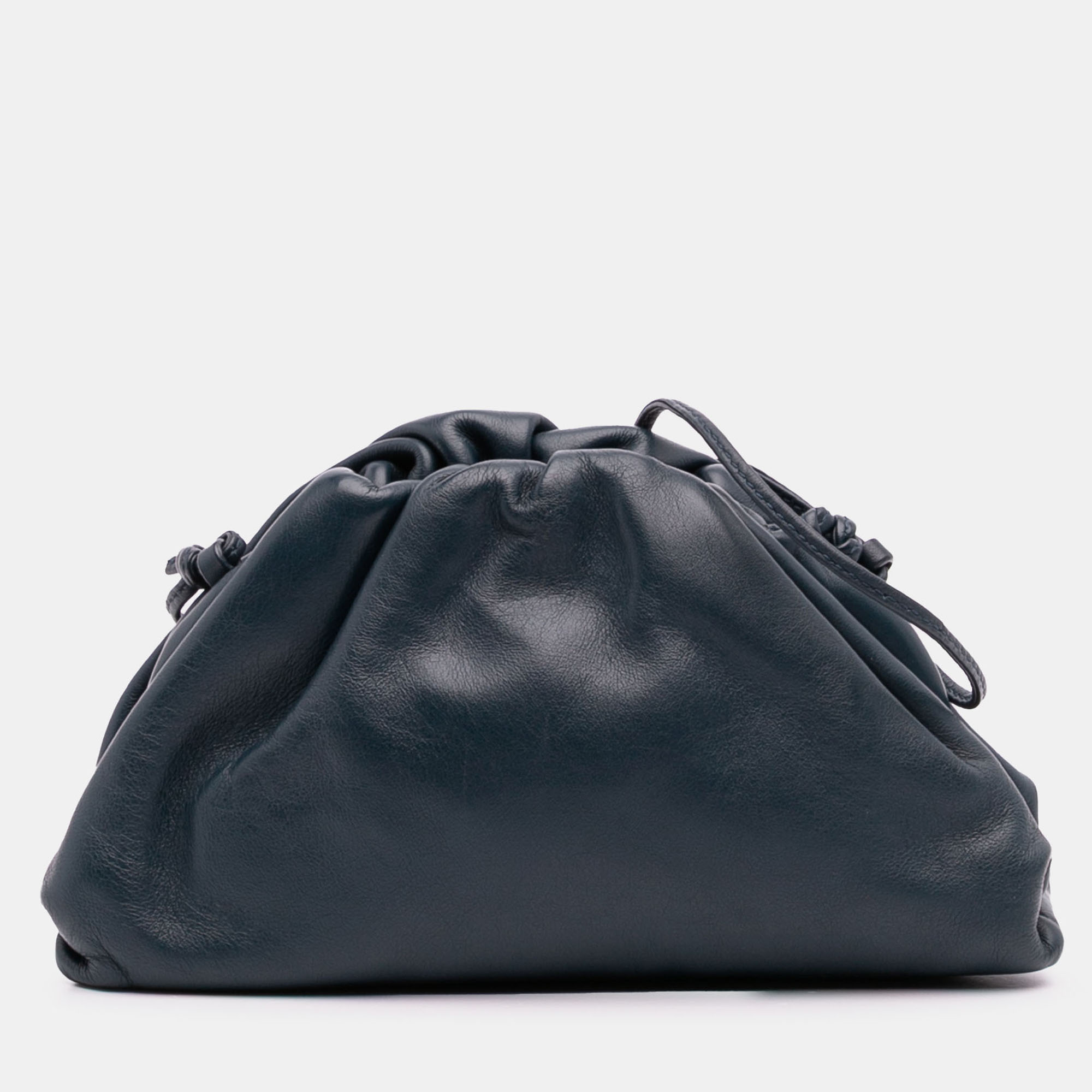 

Bottega Veneta Blue Lambskin The Mini Pouch Crossbody