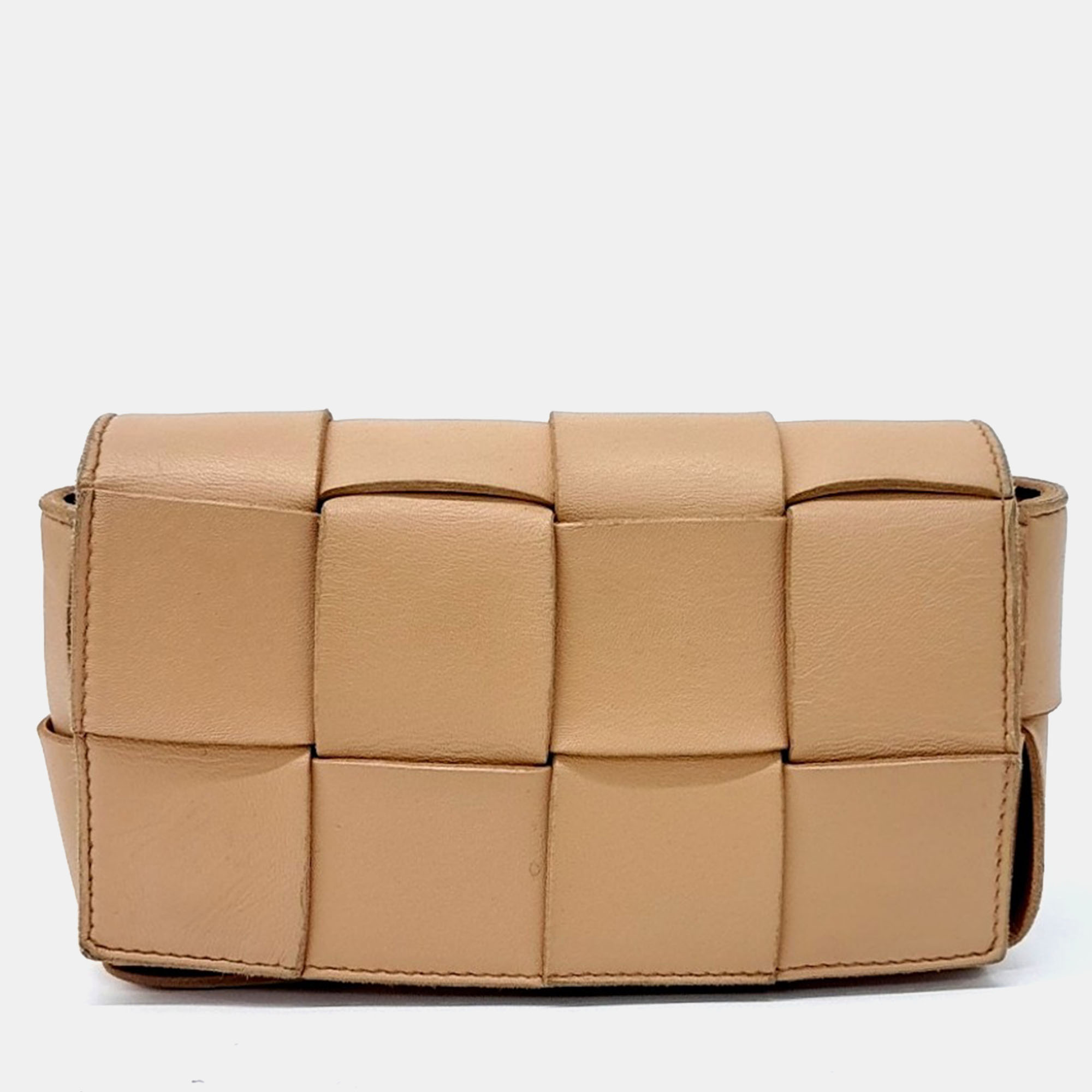 

Bottega Veneta Beige Leather Cassette Belt Bag