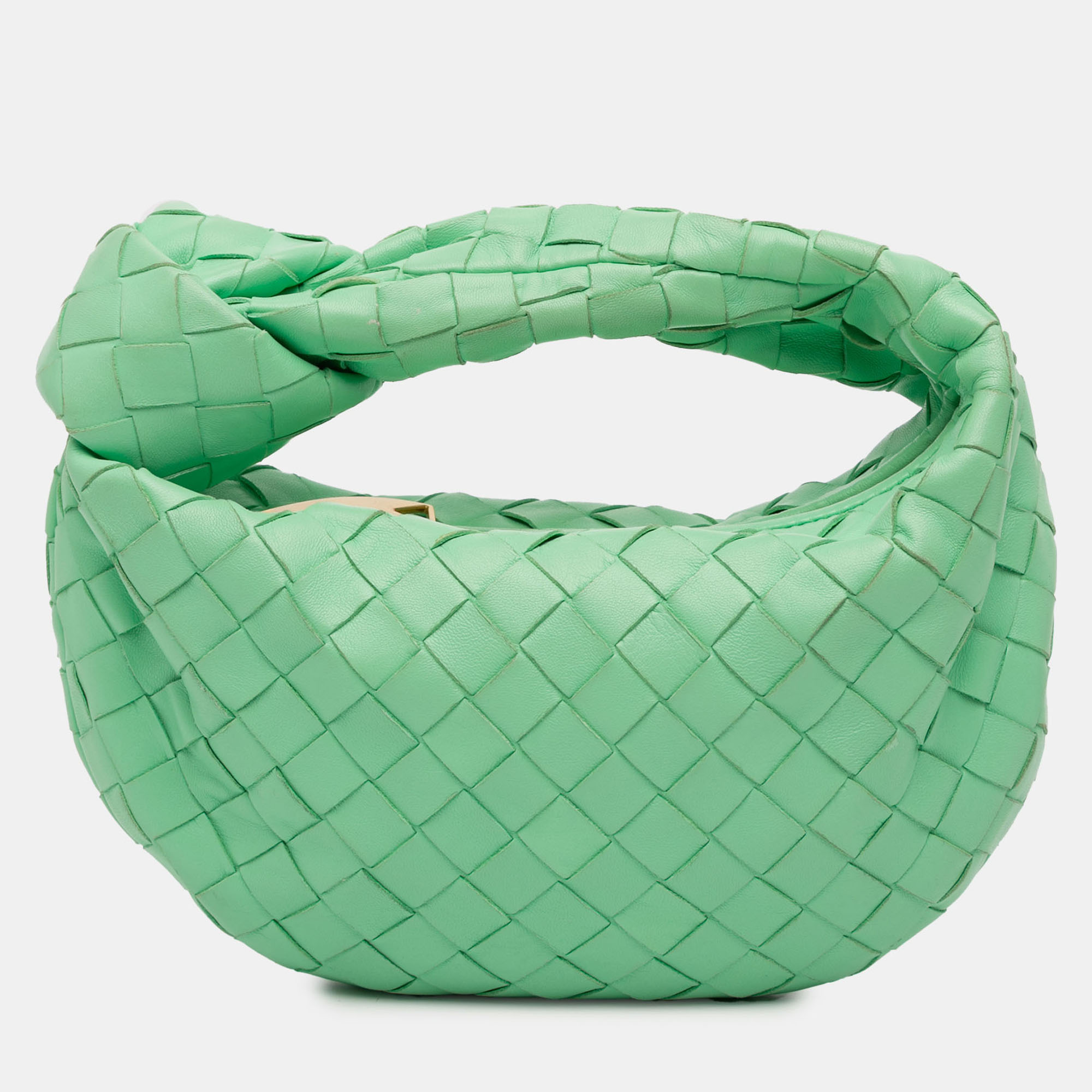 

Bottega Veneta Green Mini Nappa Intrecciato Jodie