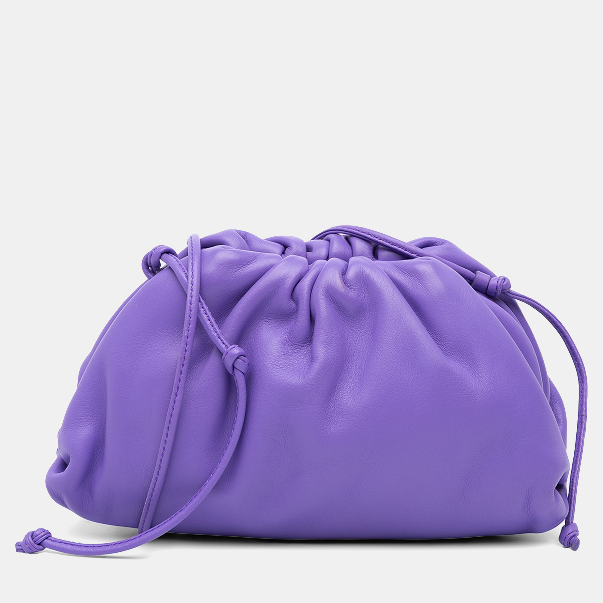 

Bottega Veneta Purple Lambskin The Mini Pouch Crossbody
