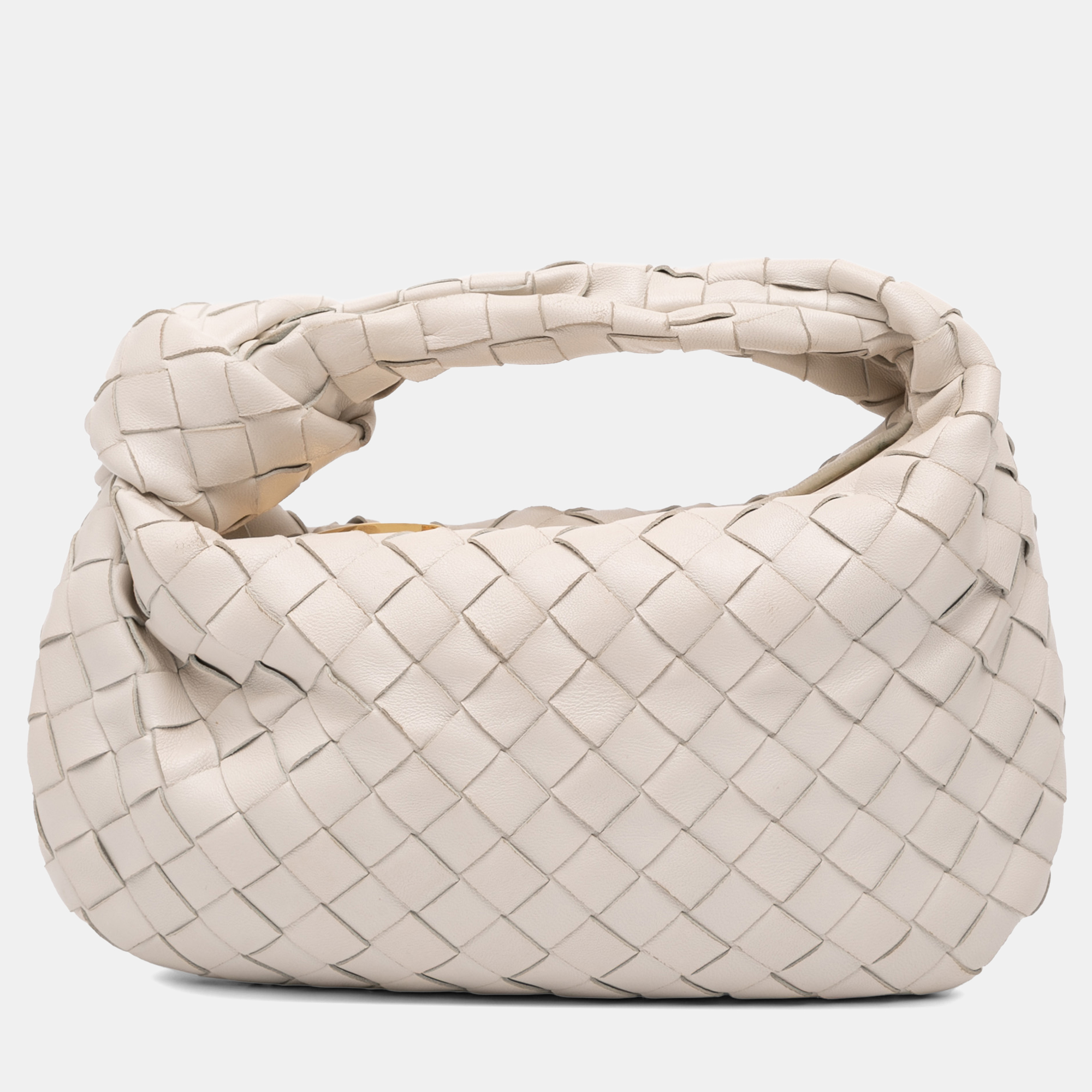 

Bottega Veneta White Mini Nappa Intrecciato Jodie