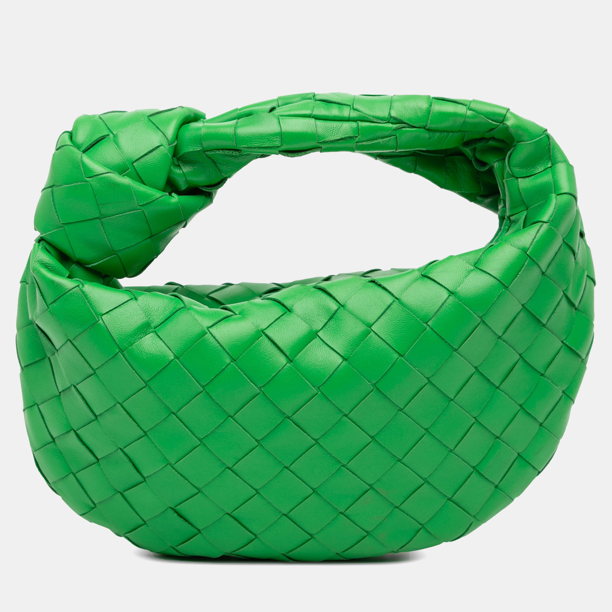 

Bottega Veneta Green Mini Nappa Intrecciato Jodie