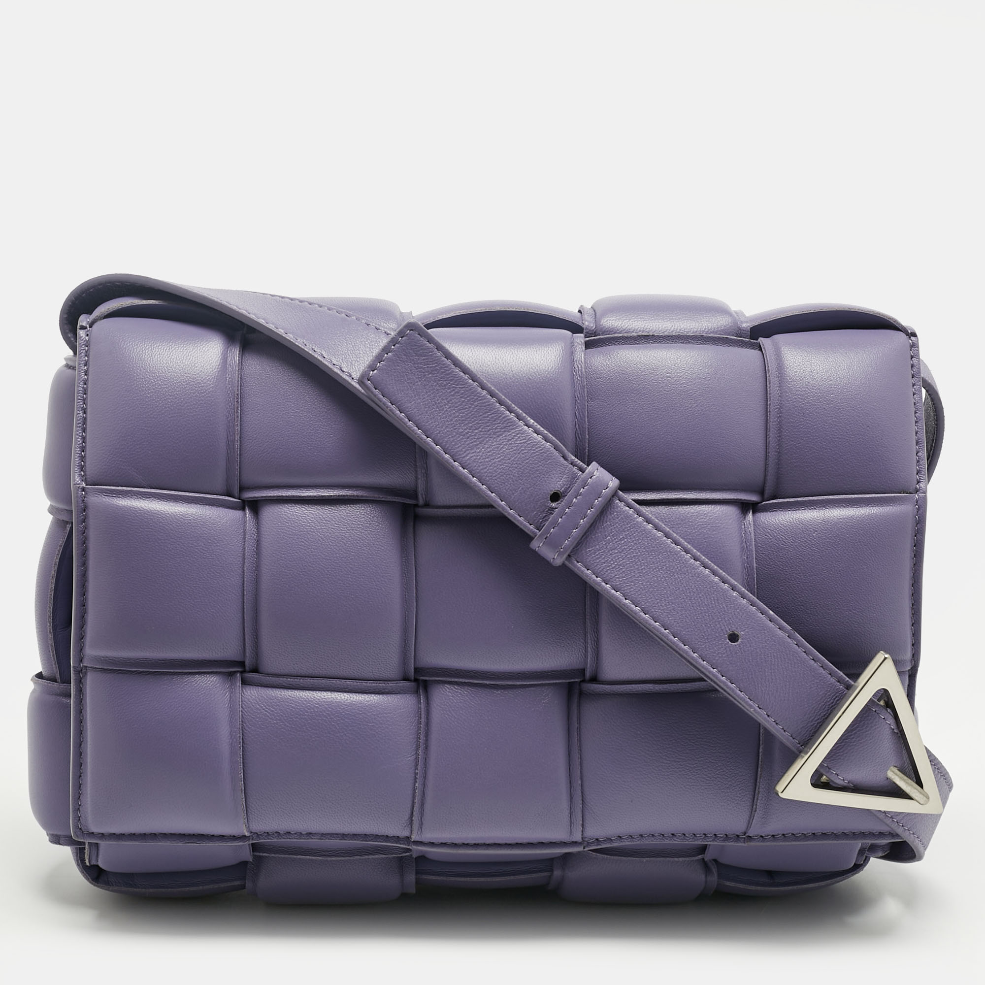 

Bottega Veneta Lilac Leather Cassette Padded Shoulder Bag, Purple